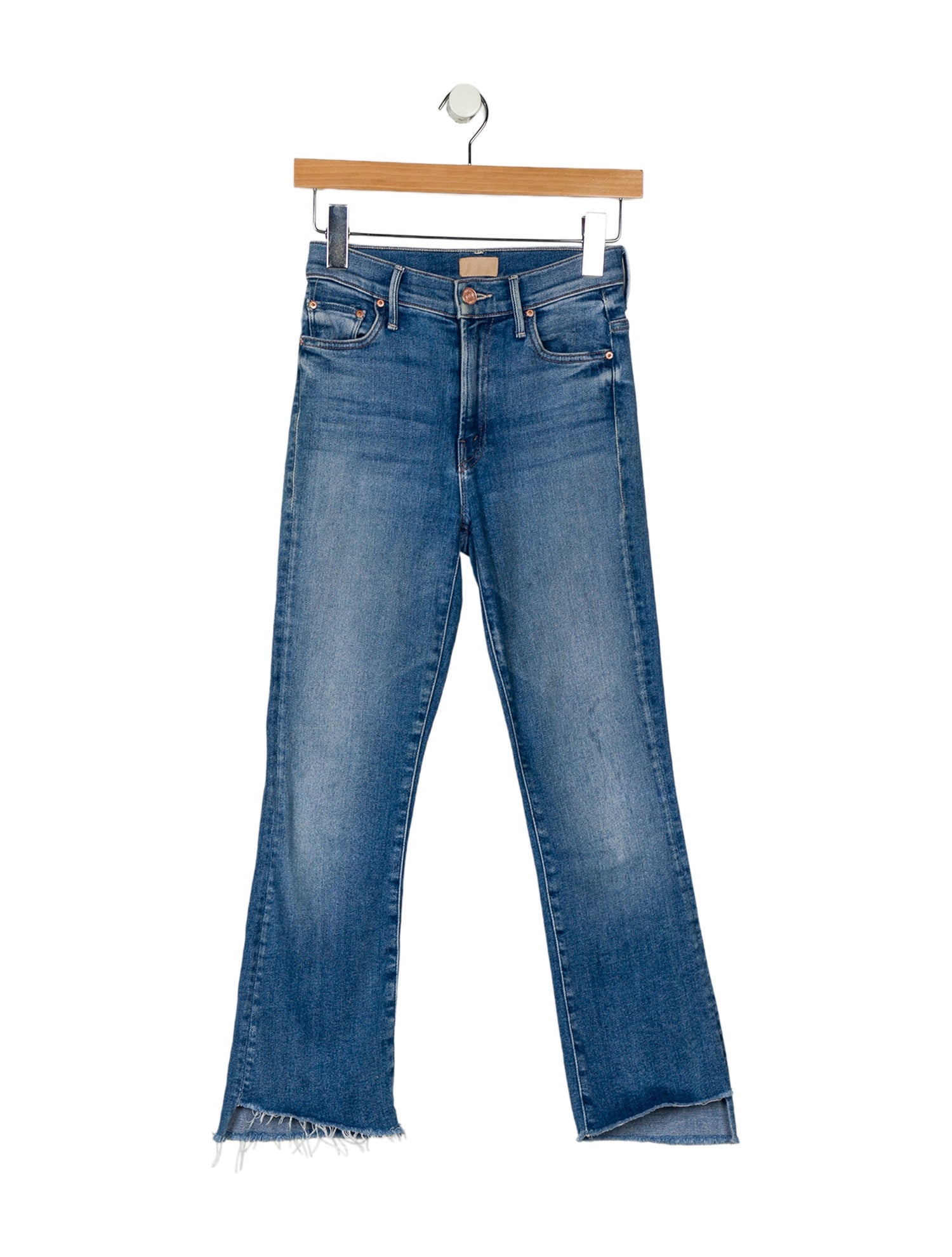 Mother Mid-Rise Straight Leg Jeans