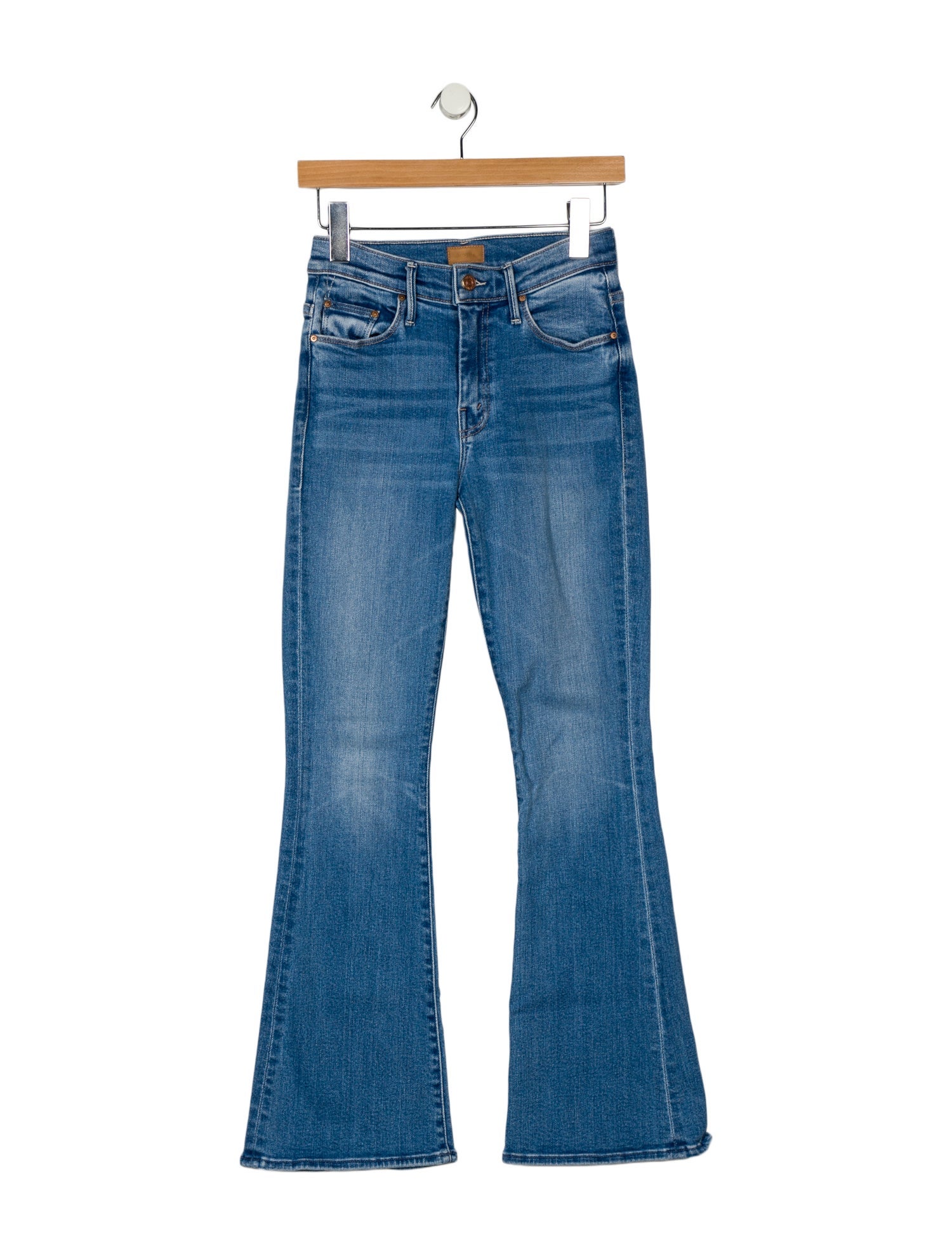 Mother Mid-Rise Wide Leg Jeans