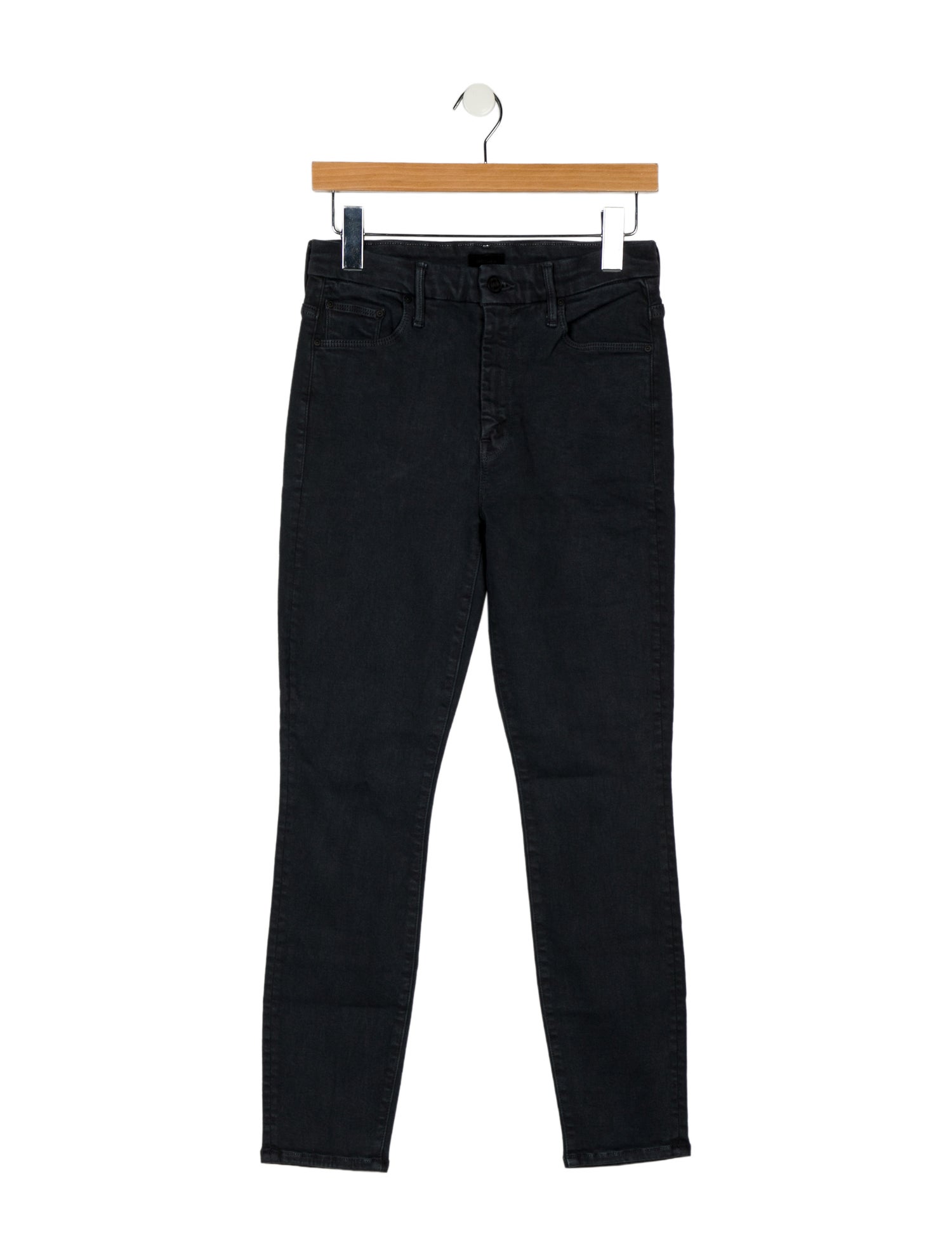 Mother Mid-Rise Skinny Leg Jeans