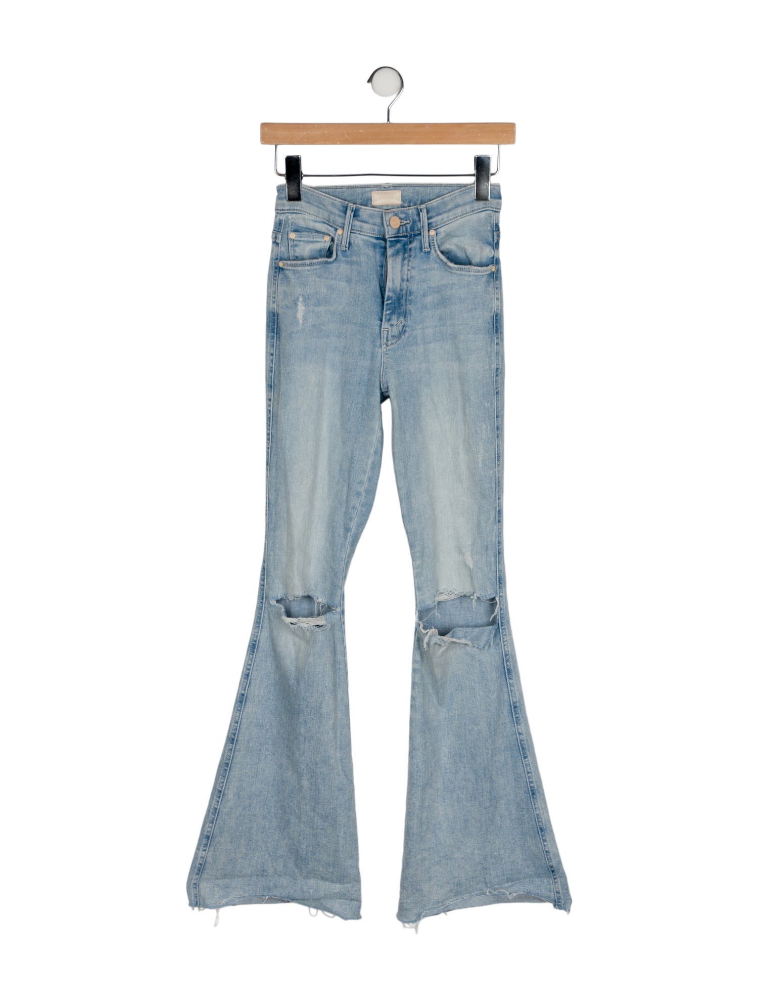 Mother Mid-Rise Wide Leg Jeans