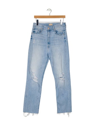 Mother High-Rise Straight Leg Jeans