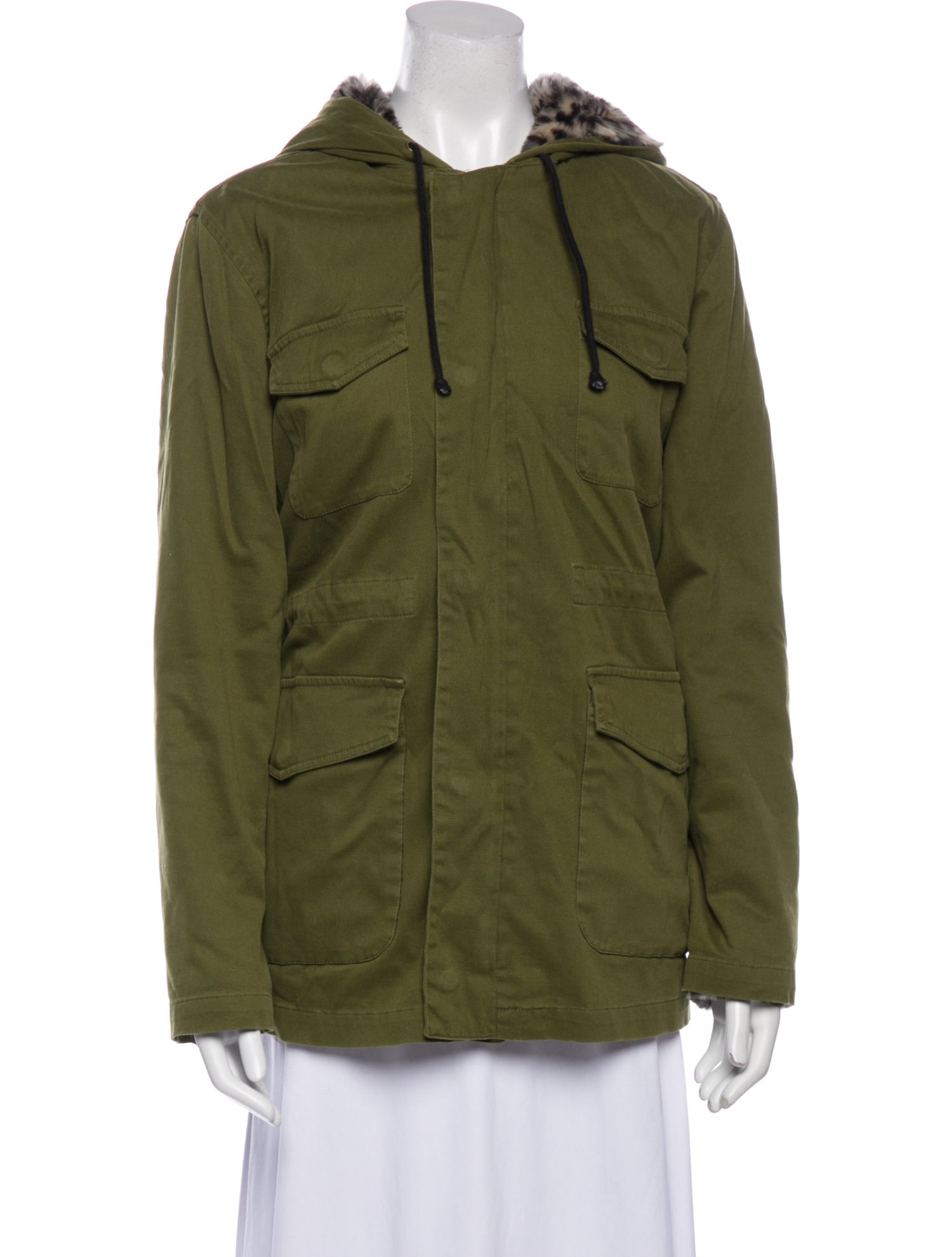 Mother Faux Fur Utility Jacket