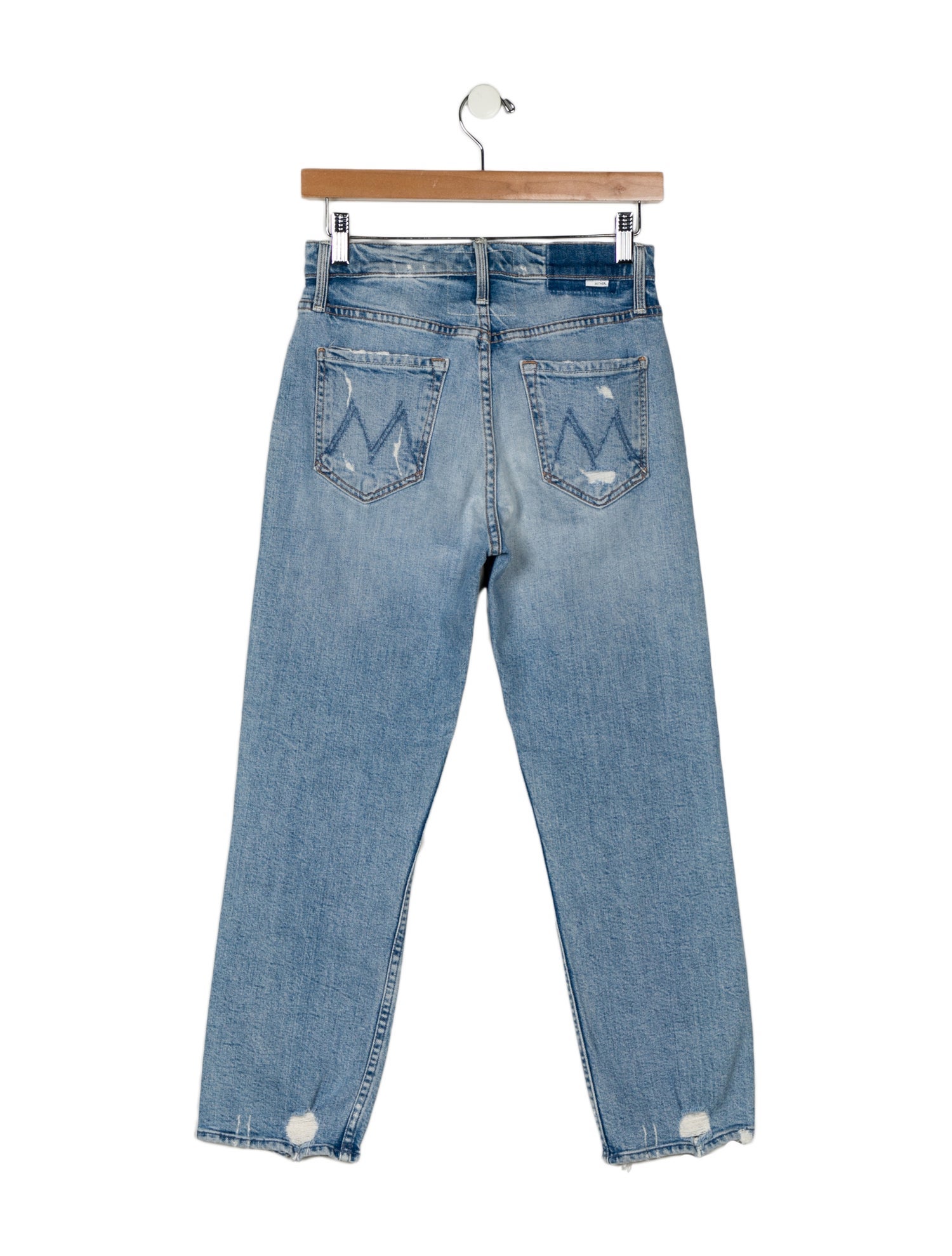 Mother Mid-Rise Straight Leg Jeans