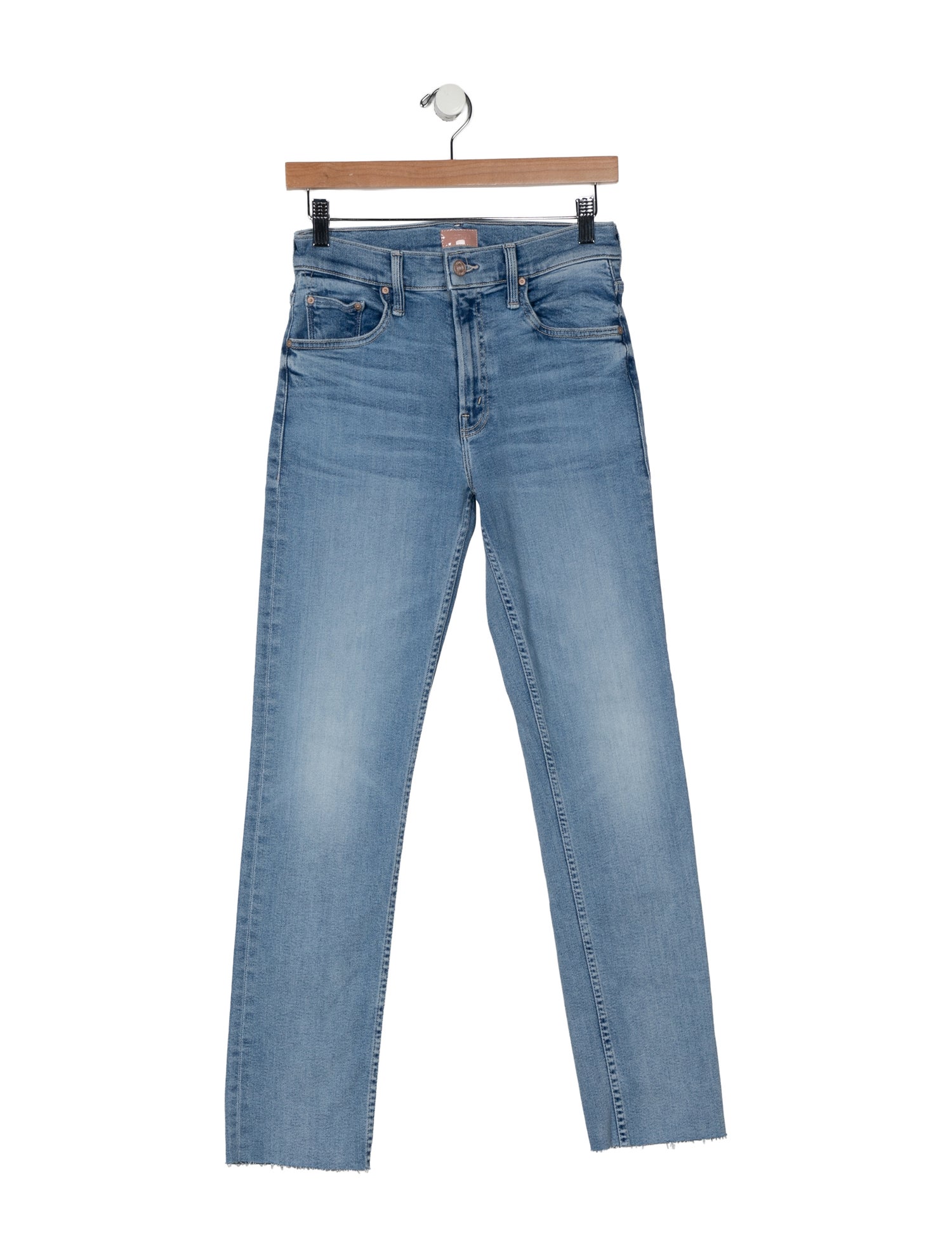 Mother Mid-Rise Straight Leg Jeans
