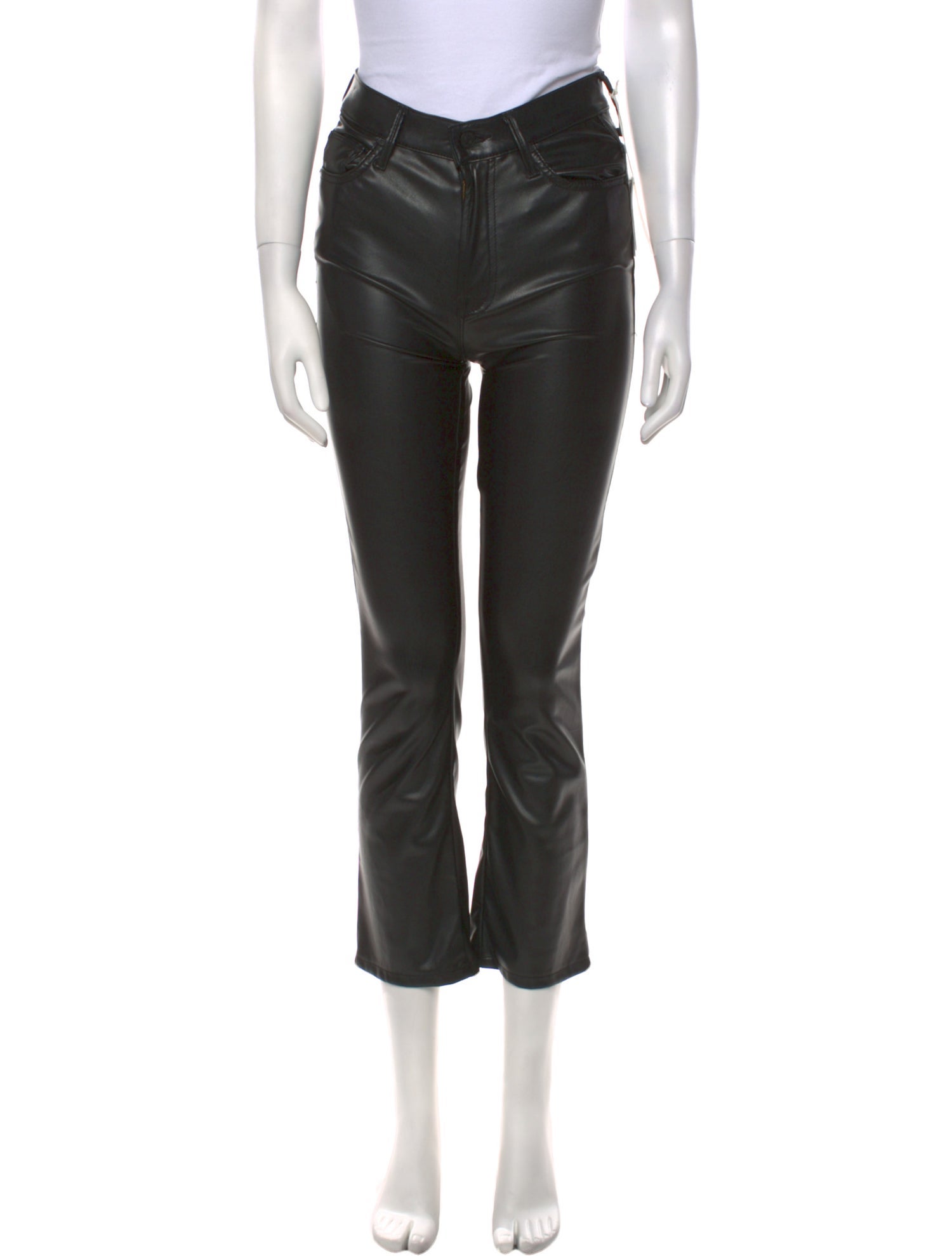 Mother Faux Leather Straight Leg Pants w/ Tags