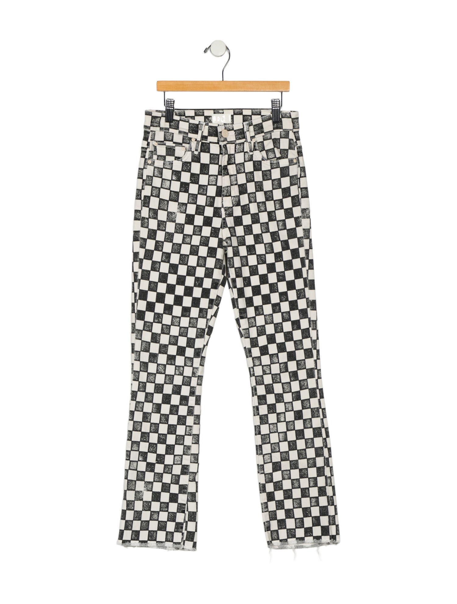 Mother Mid-Rise Straight Leg Jeans