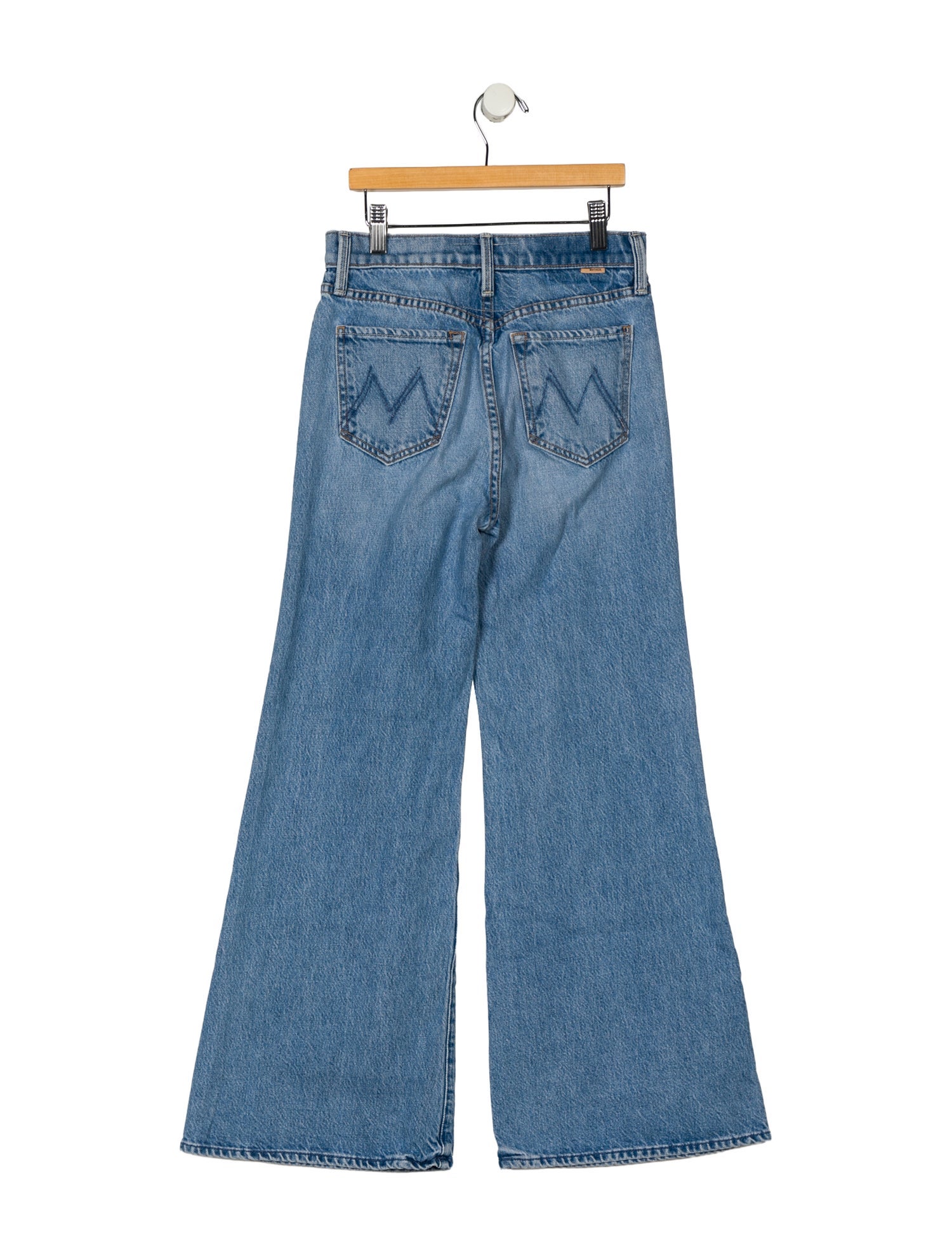 Mother Mid-Rise Wide Leg Jeans