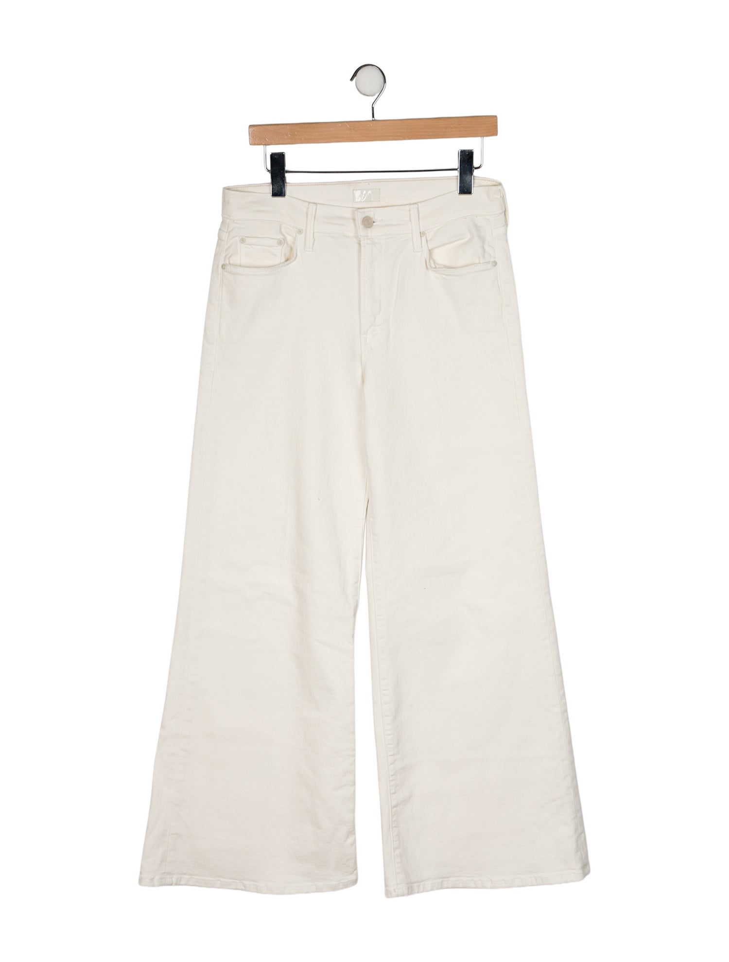 Mother Mid-Rise Wide Leg Jeans