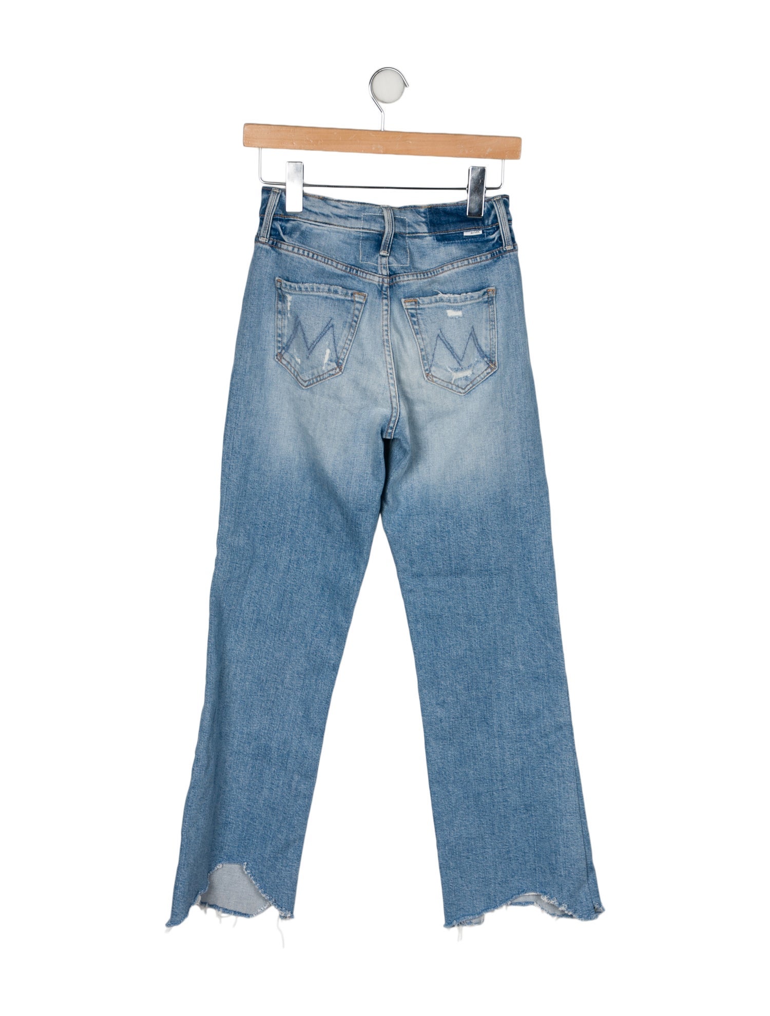 Mother Mid-Rise Wide Leg Jeans