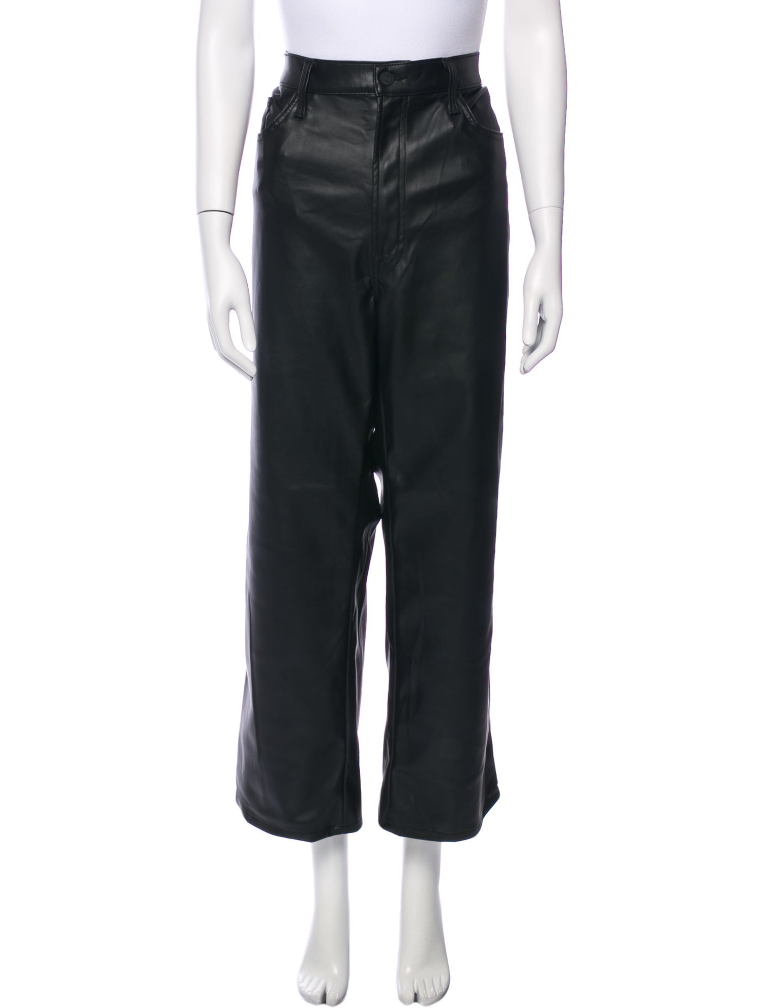 Mother Faux Leather Wide Leg Pants w/ Tags