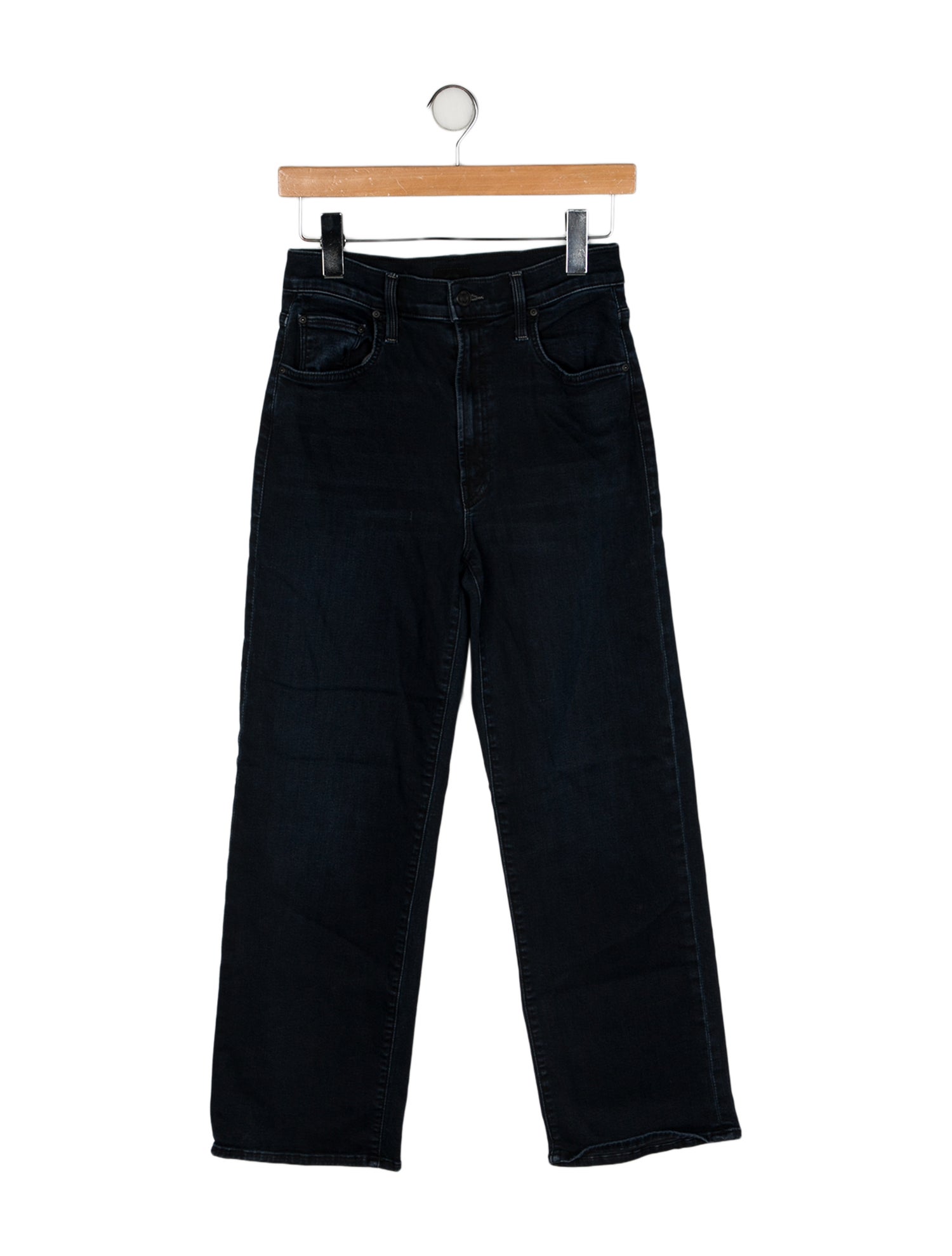 Mother Mid-Rise Wide Leg Jeans
