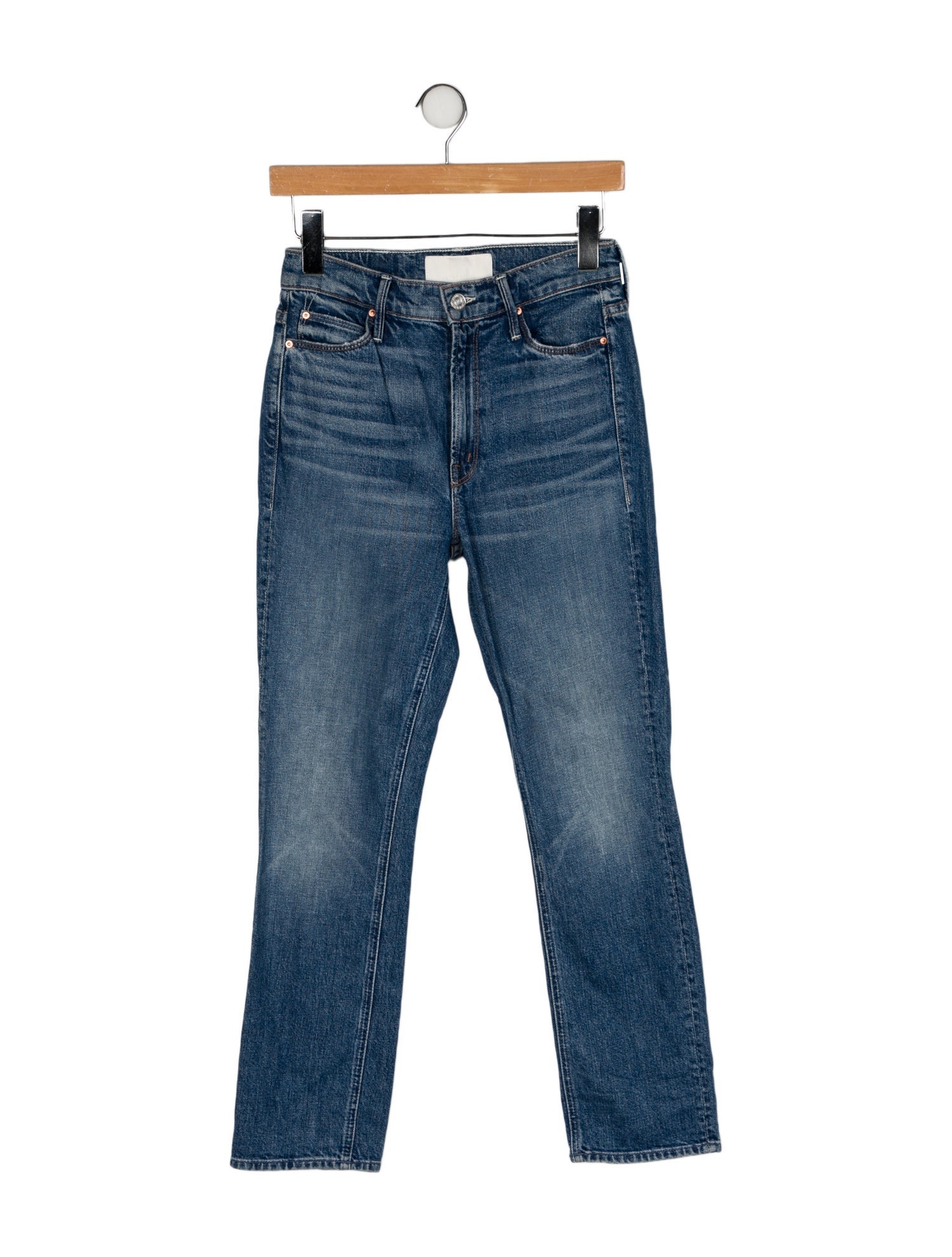 Mother High-Rise Straight Leg Jeans