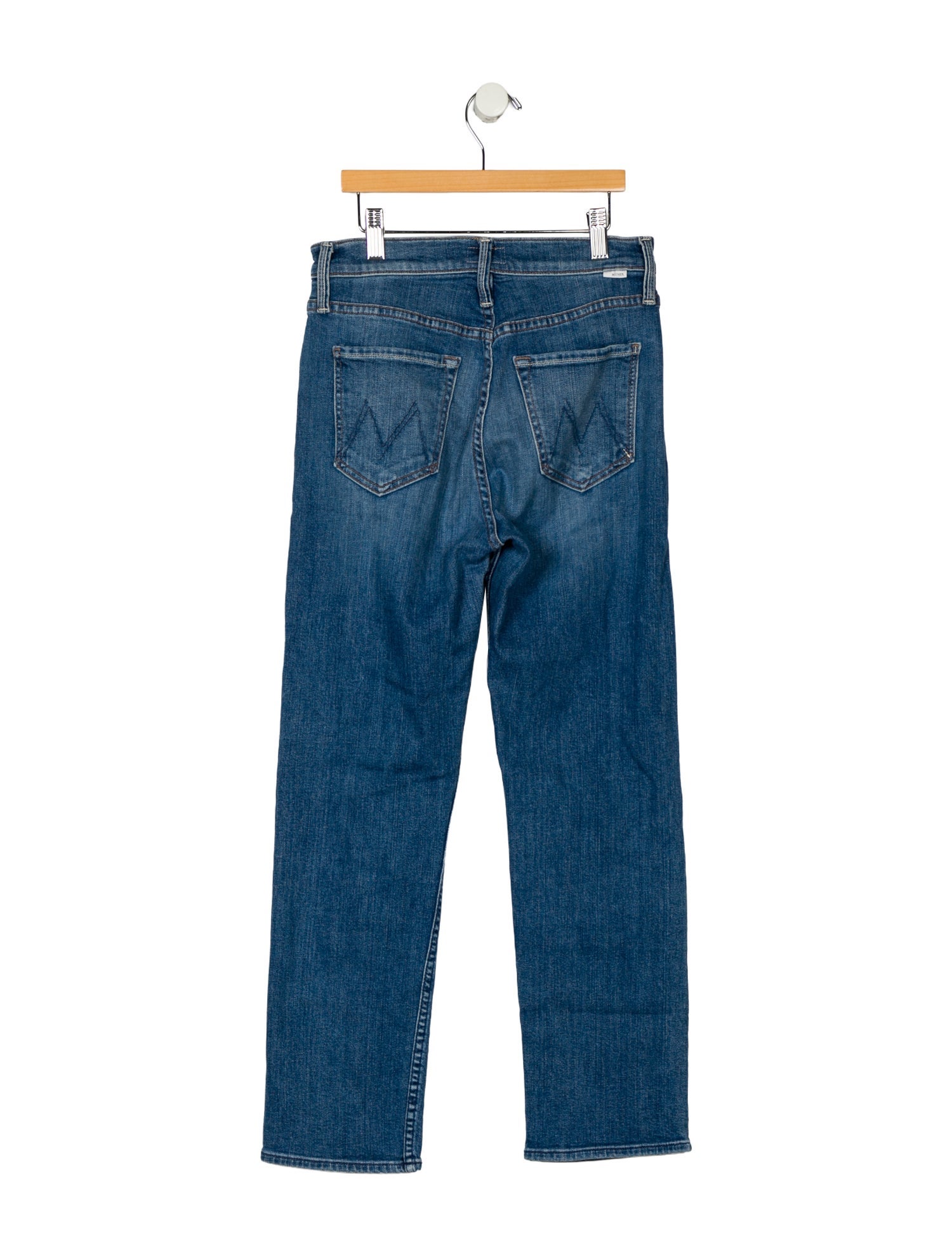 Mother Mid-Rise Straight Leg Jeans
