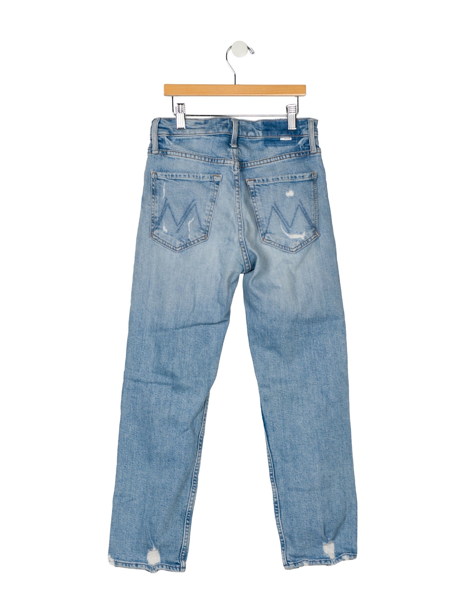 Mother Mid-Rise Straight Leg Jeans