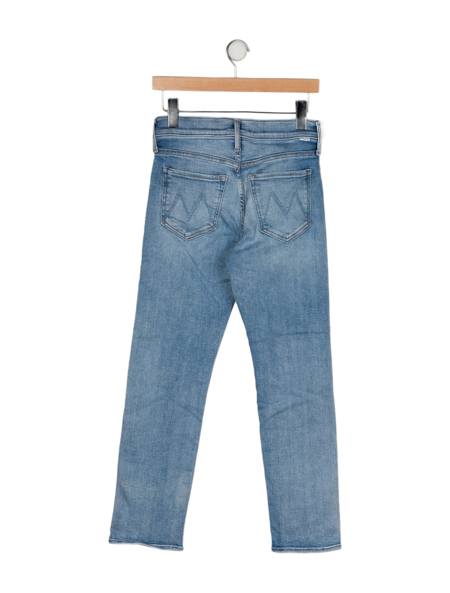 Mother Mid-Rise Straight Leg Jeans