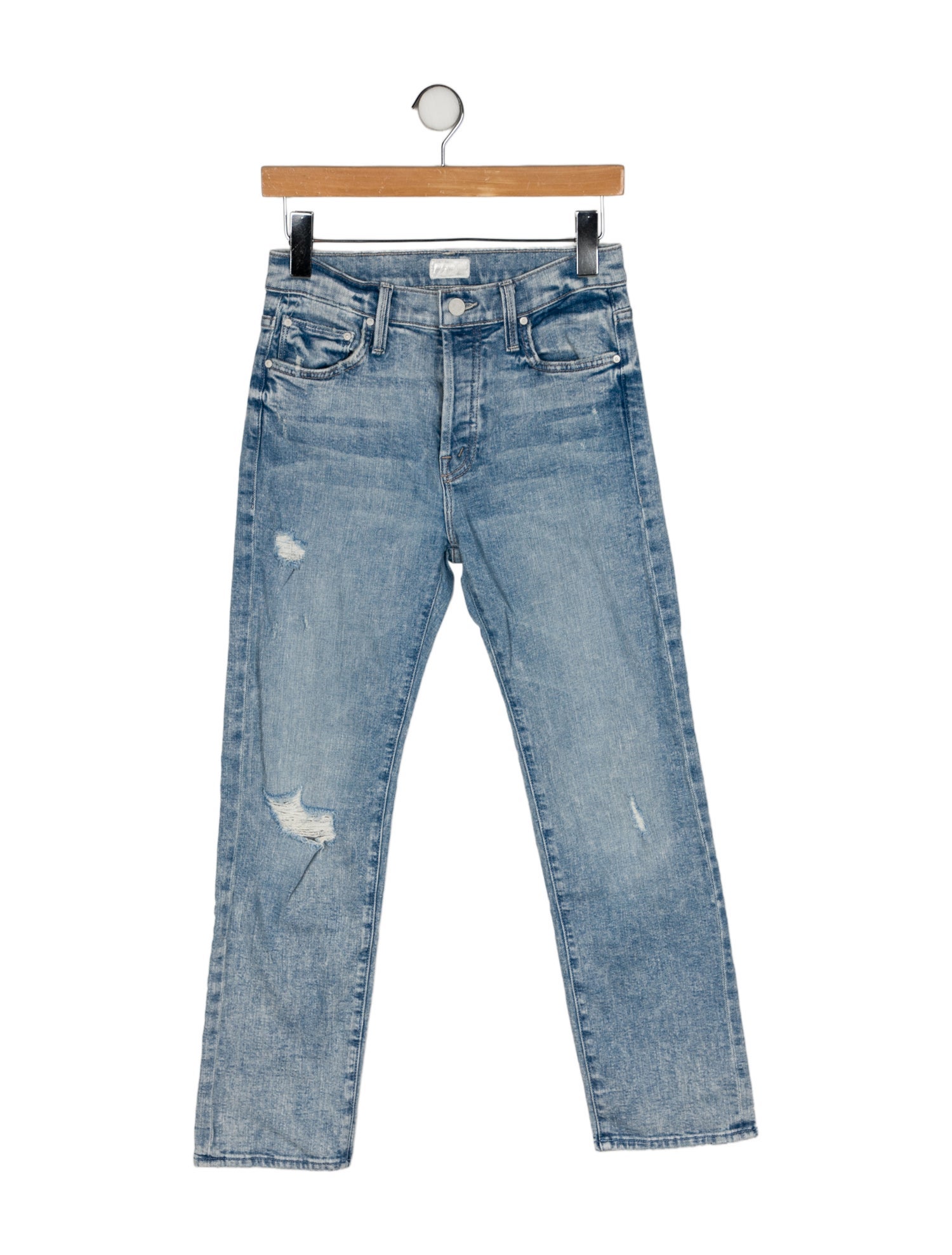 Mother High-Rise Straight Leg Jeans