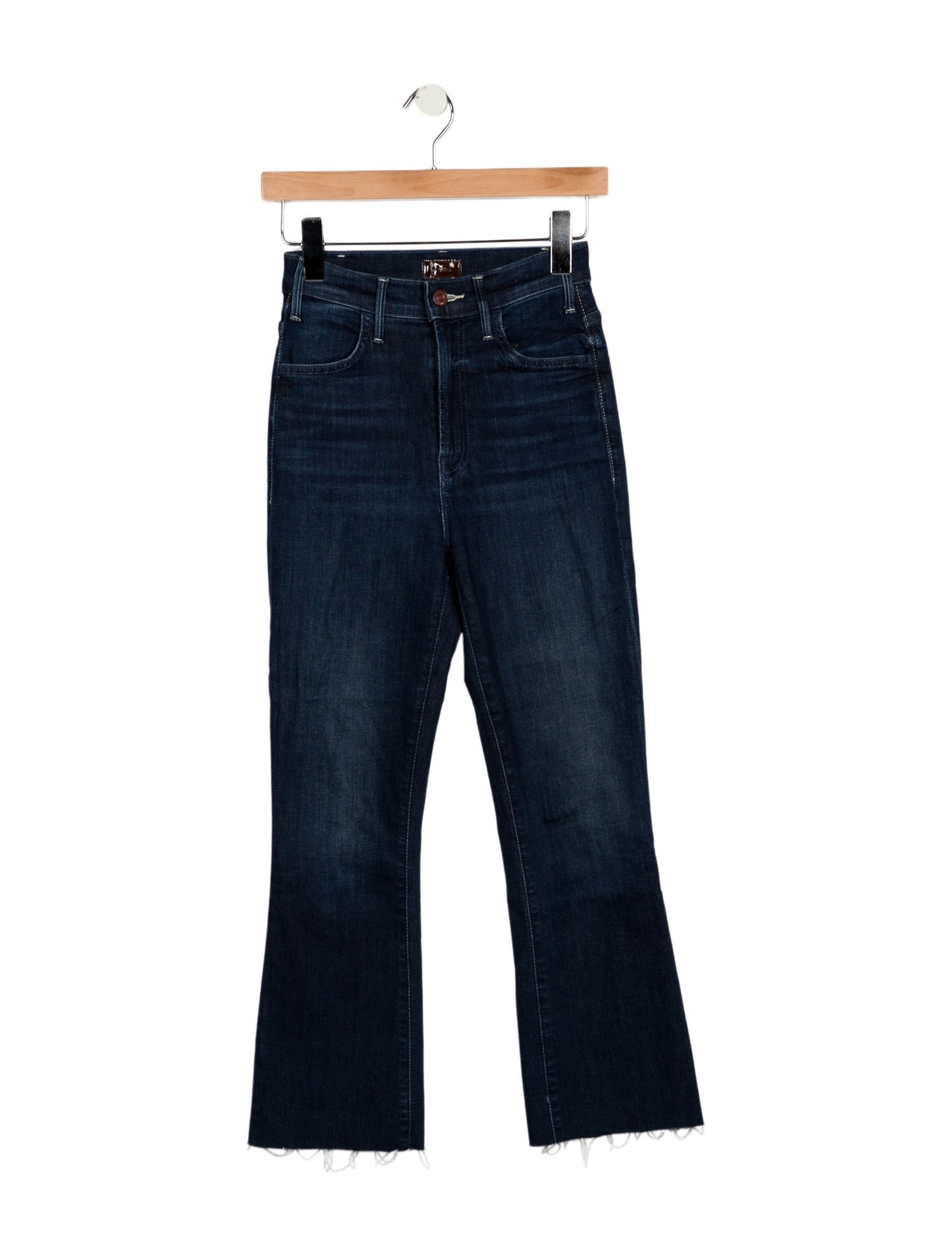 Mother Mid-Rise Straight Leg Jeans