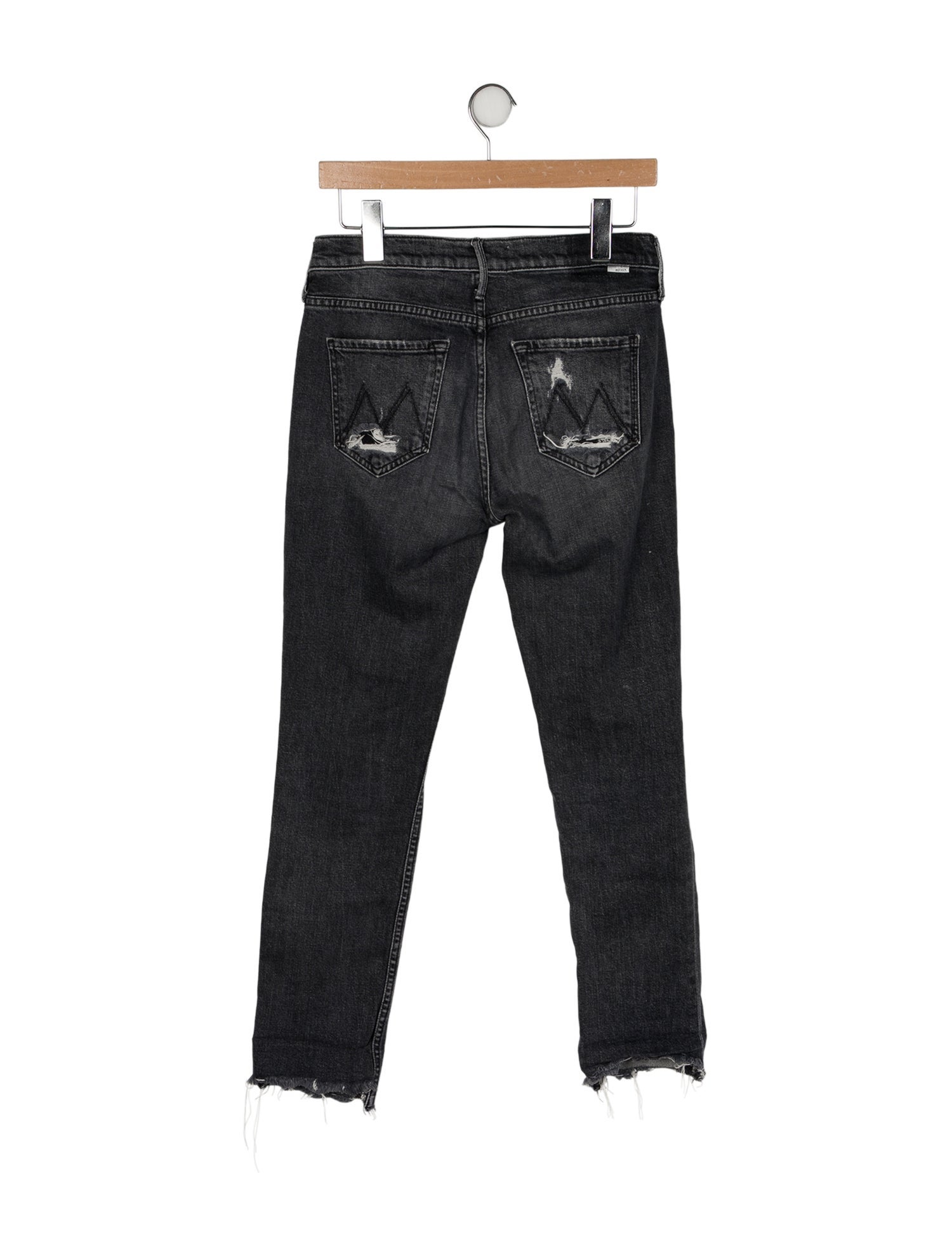 Mother Mid-Rise Straight Leg Jeans