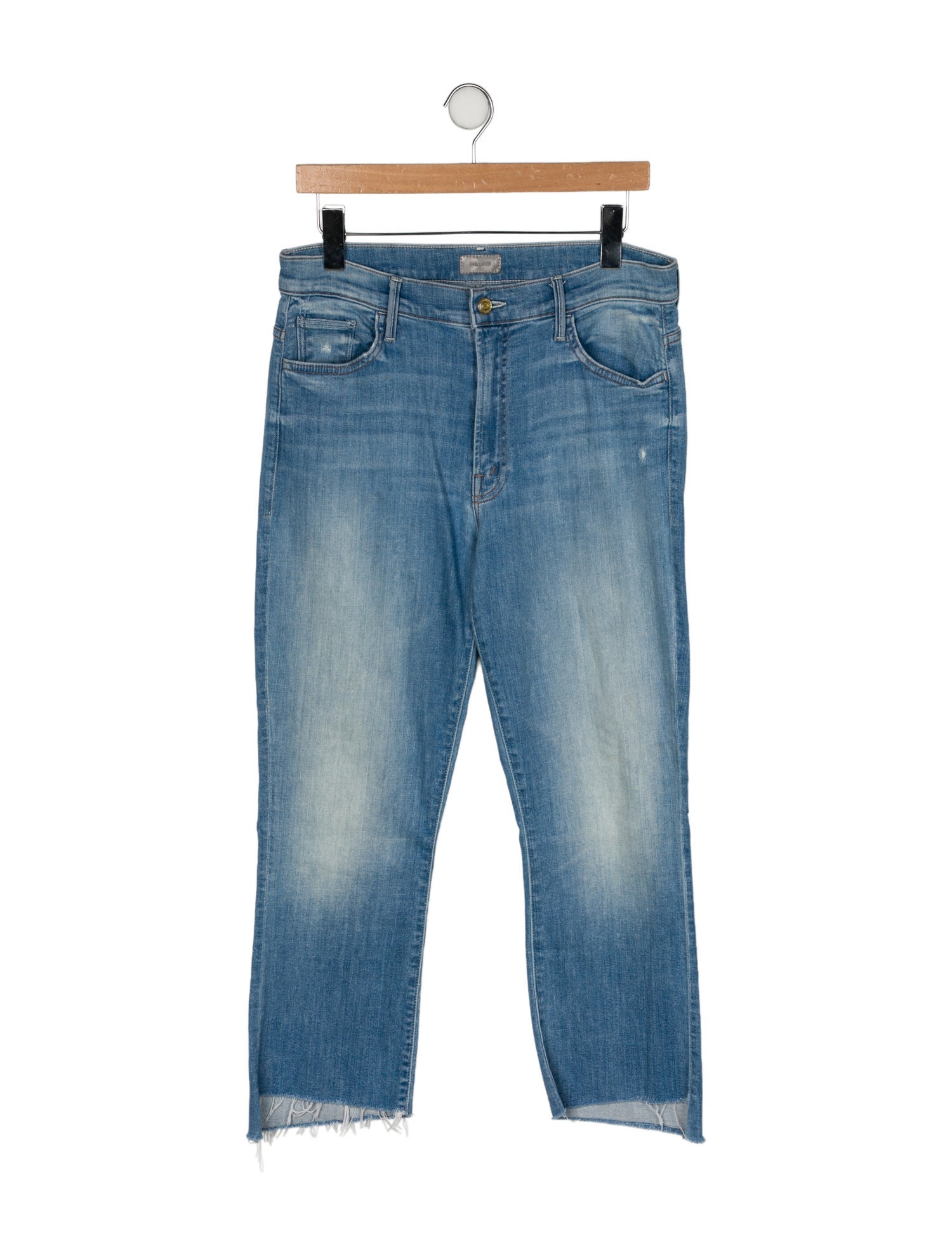 Mother Mid-Rise Straight Leg Jeans