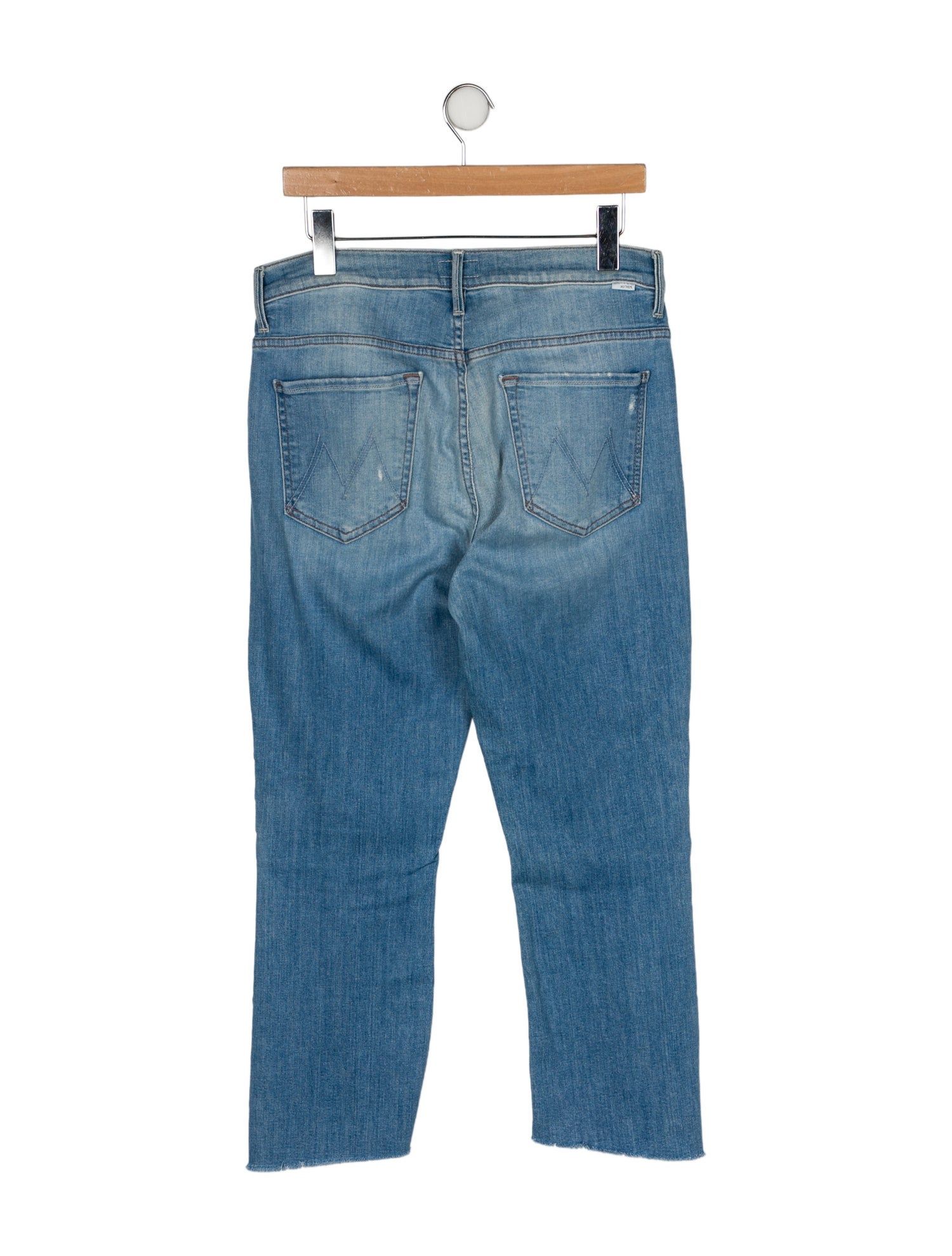 Mother Mid-Rise Straight Leg Jeans