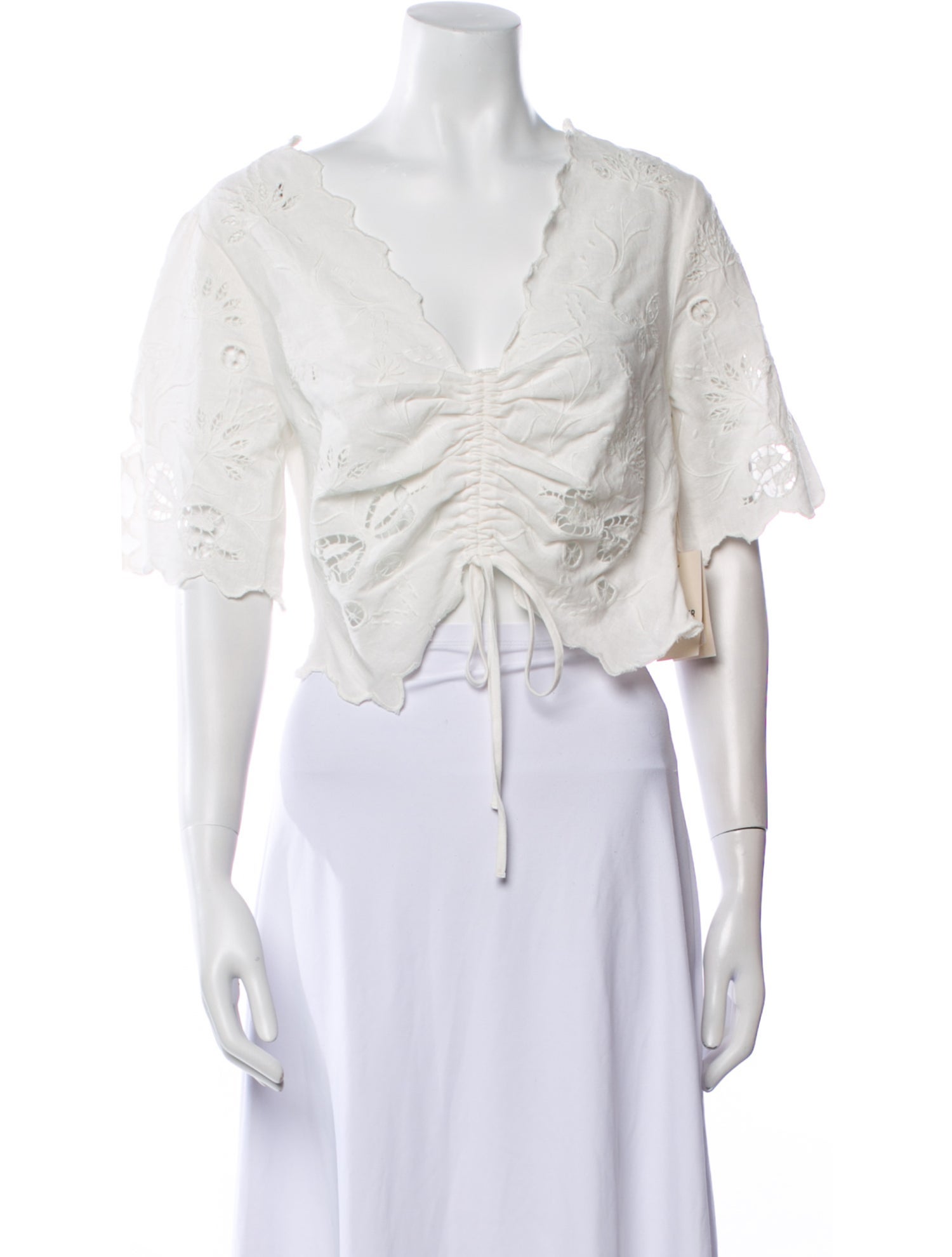 Mother V-Neck Short Sleeve Crop Top