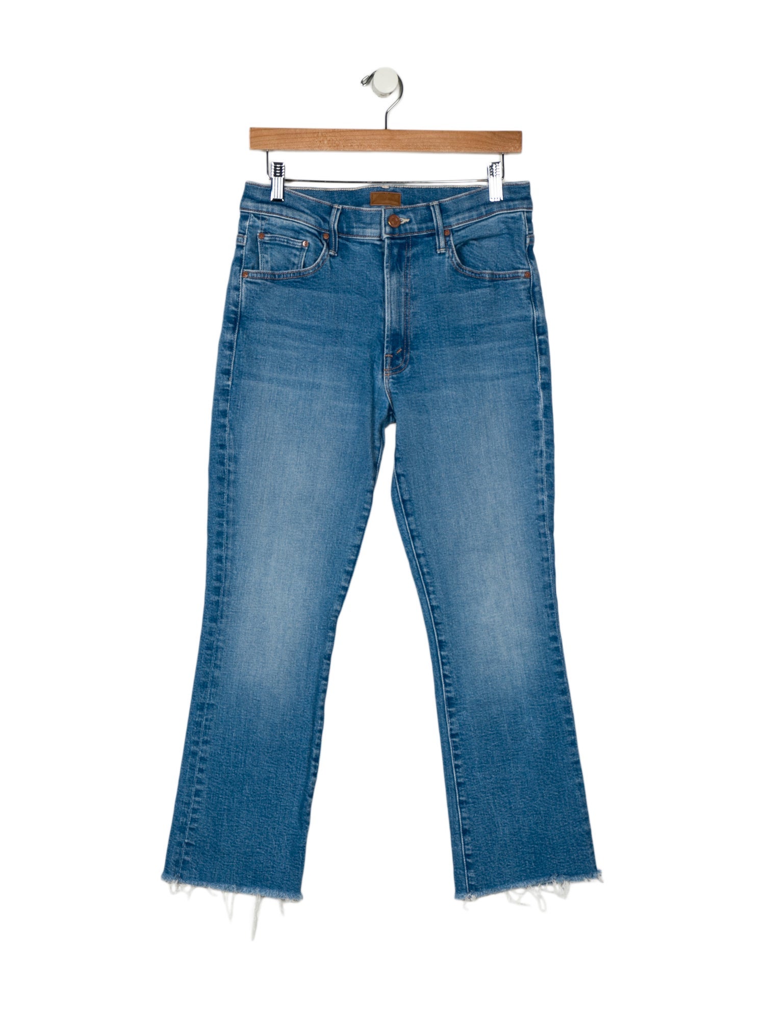 Mother Mid-Rise Straight Leg Jeans