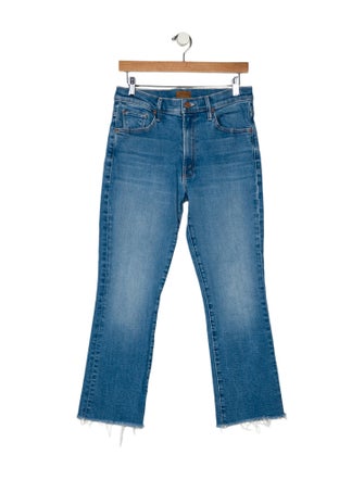 Mother Mid-Rise Straight Leg Jeans