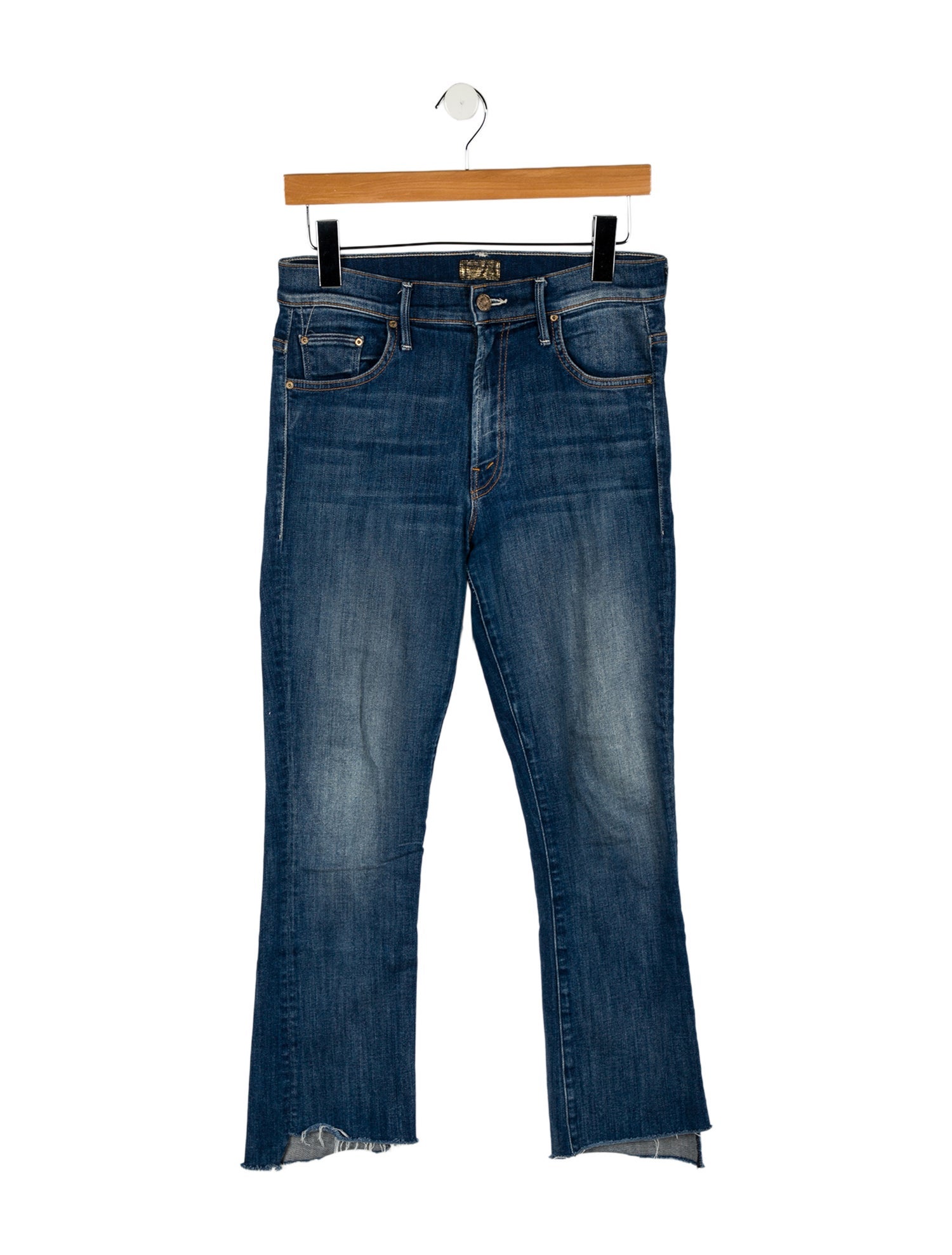 Mother Mid-Rise Straight Leg Jeans