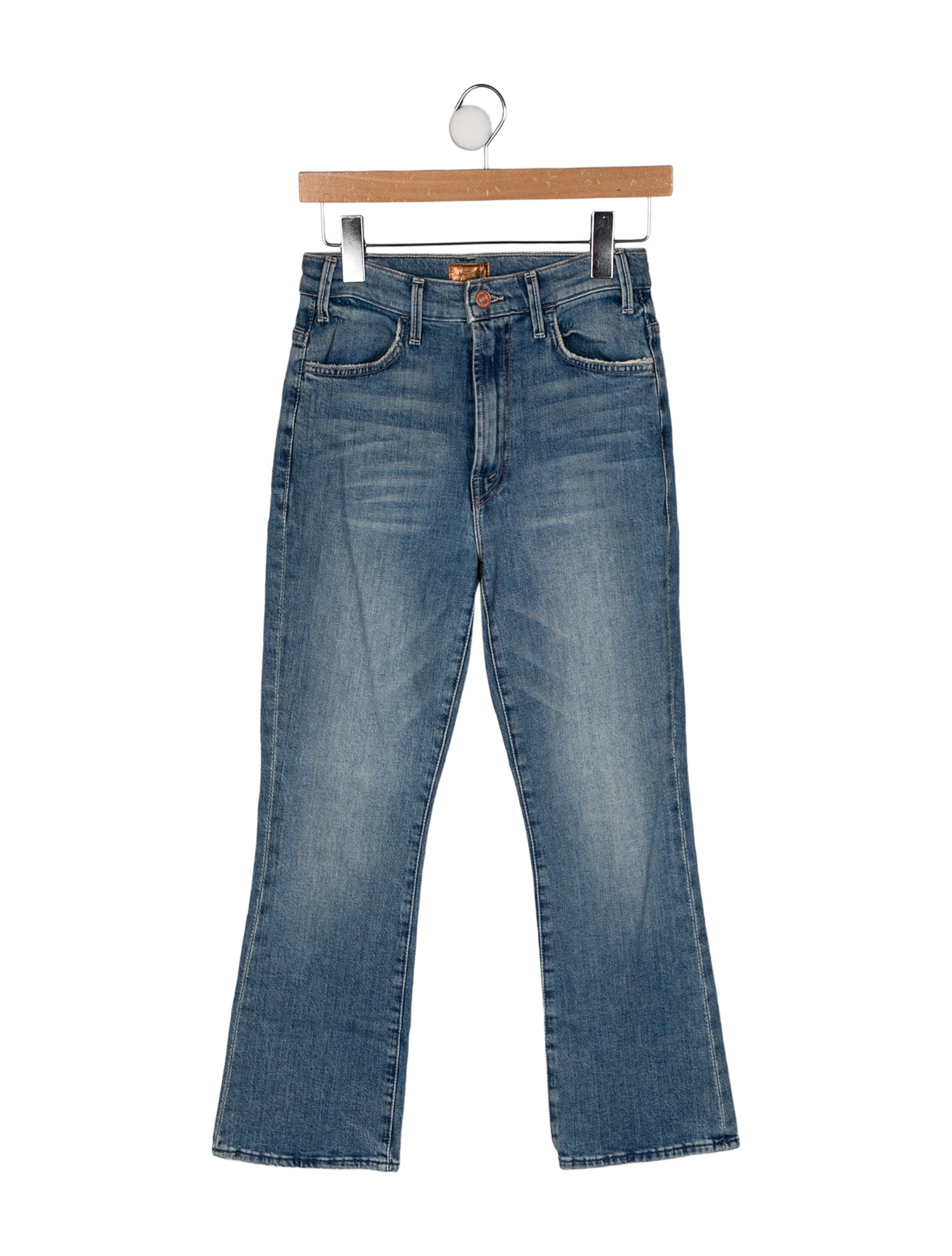 Mother Mid-Rise Straight Leg Jeans
