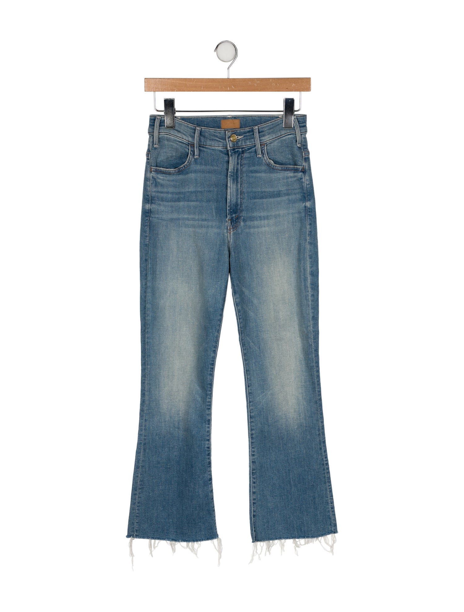 Mother Mid-Rise Straight Leg Jeans
