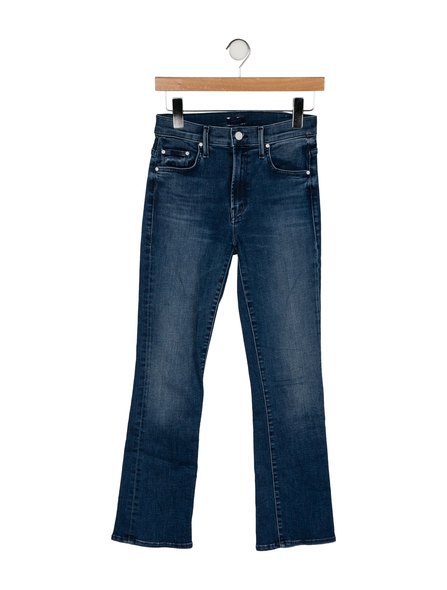 Mother Mid-Rise Straight Leg Jeans