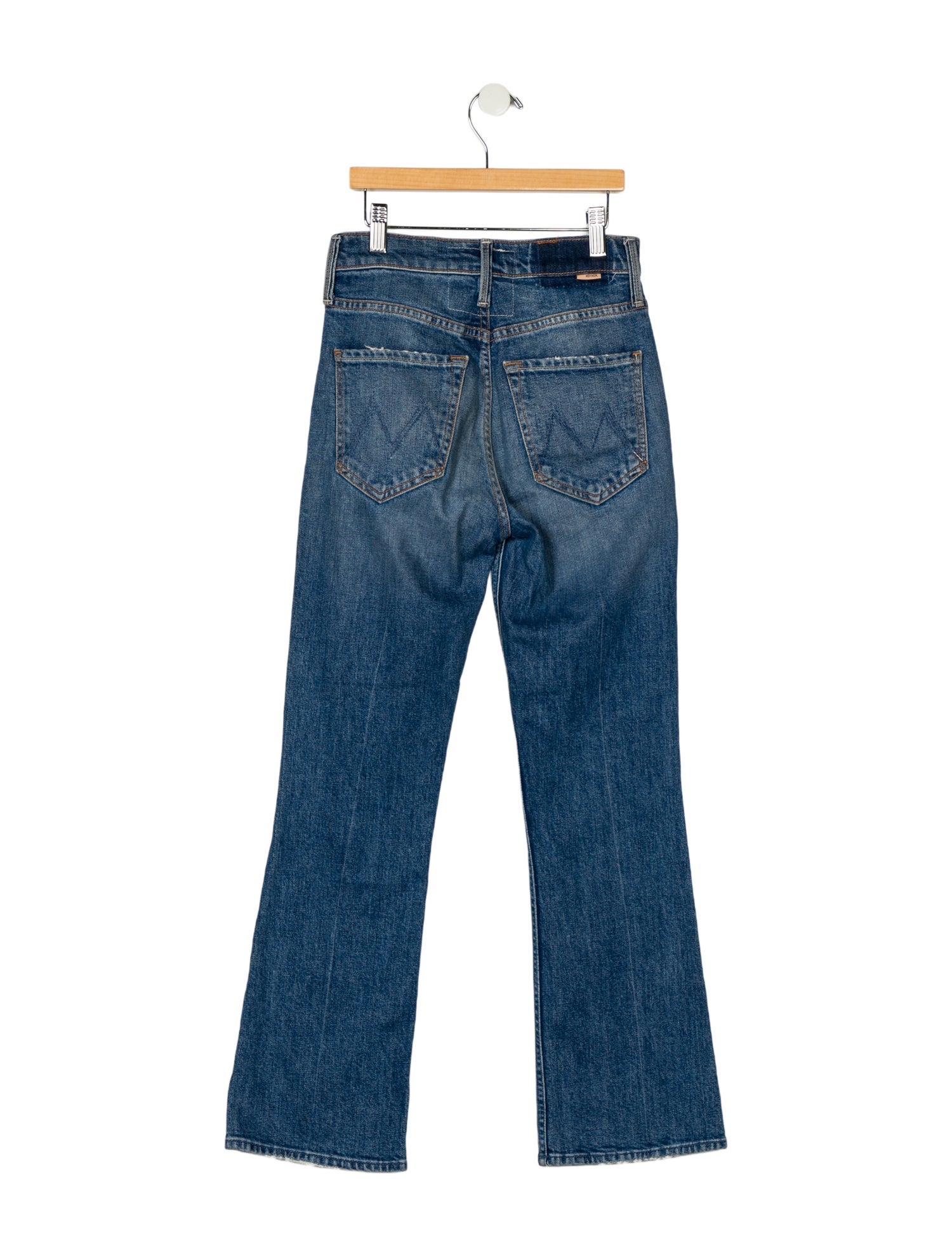 Mother Mid-Rise Straight Leg Jeans