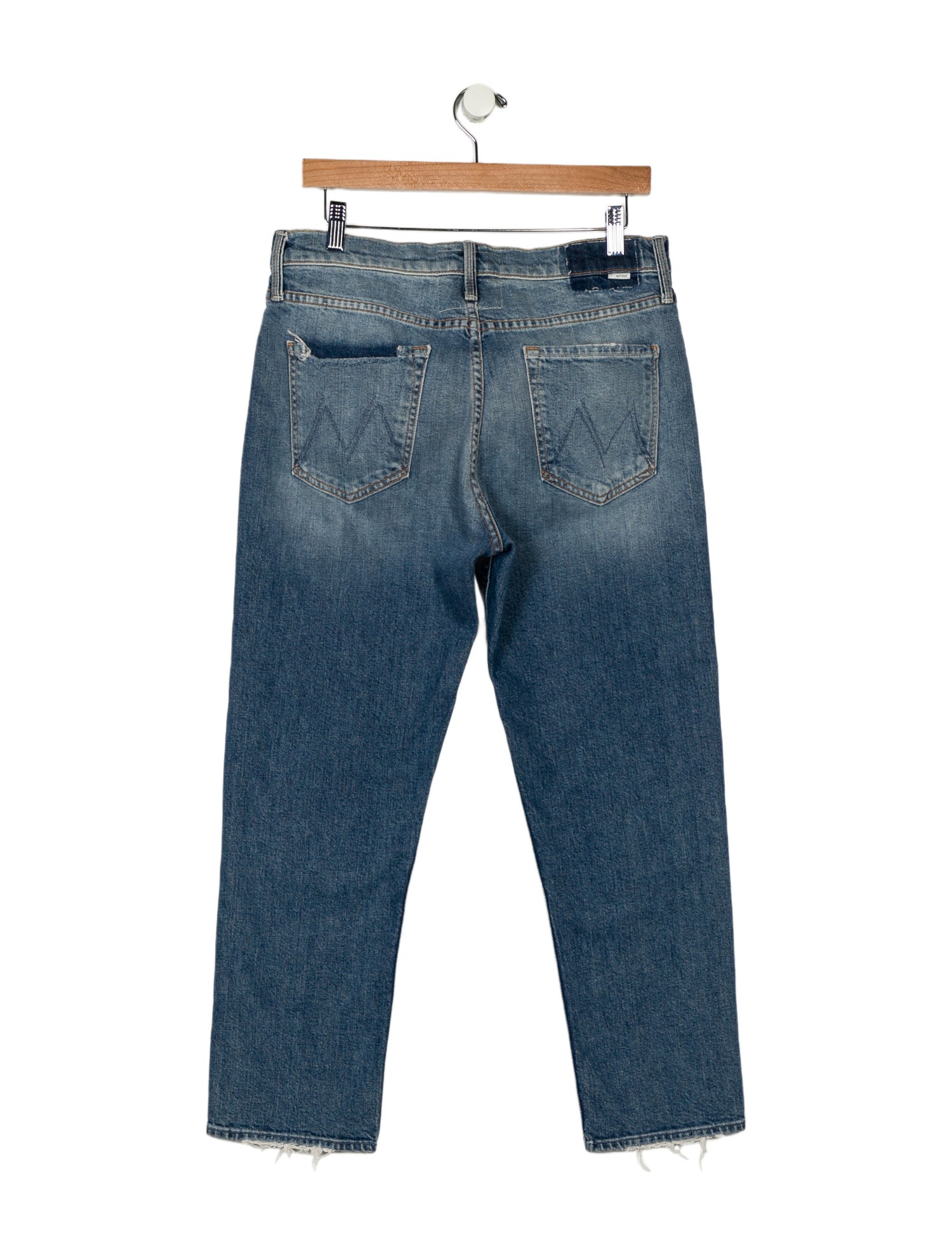 Mother Mid-Rise Straight Leg Jeans