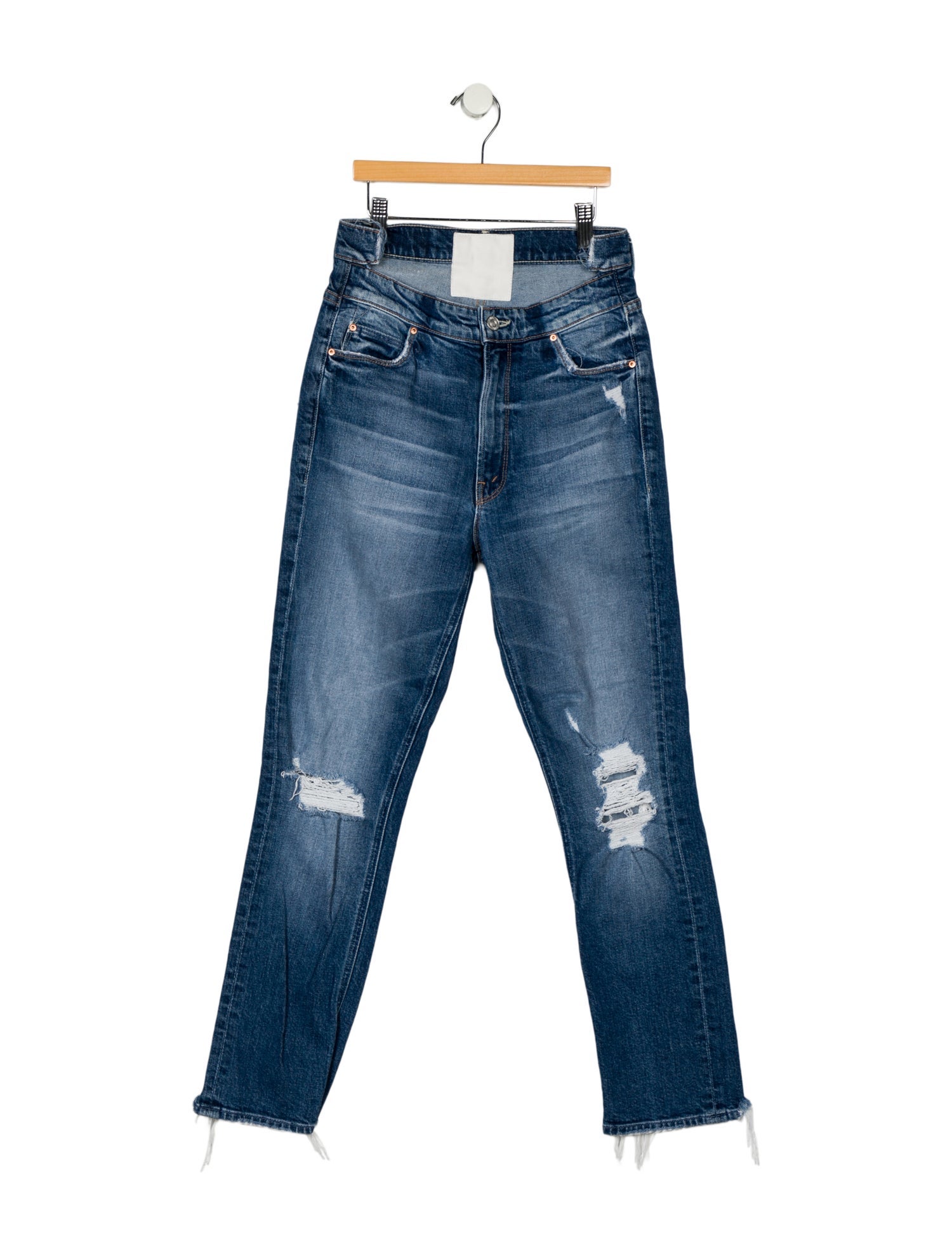 Mother Mid-Rise Skinny Leg Jeans
