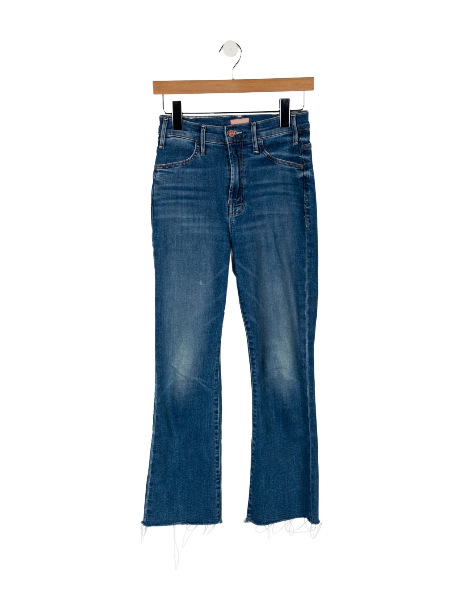 Mother Mid-Rise Straight Leg Jeans