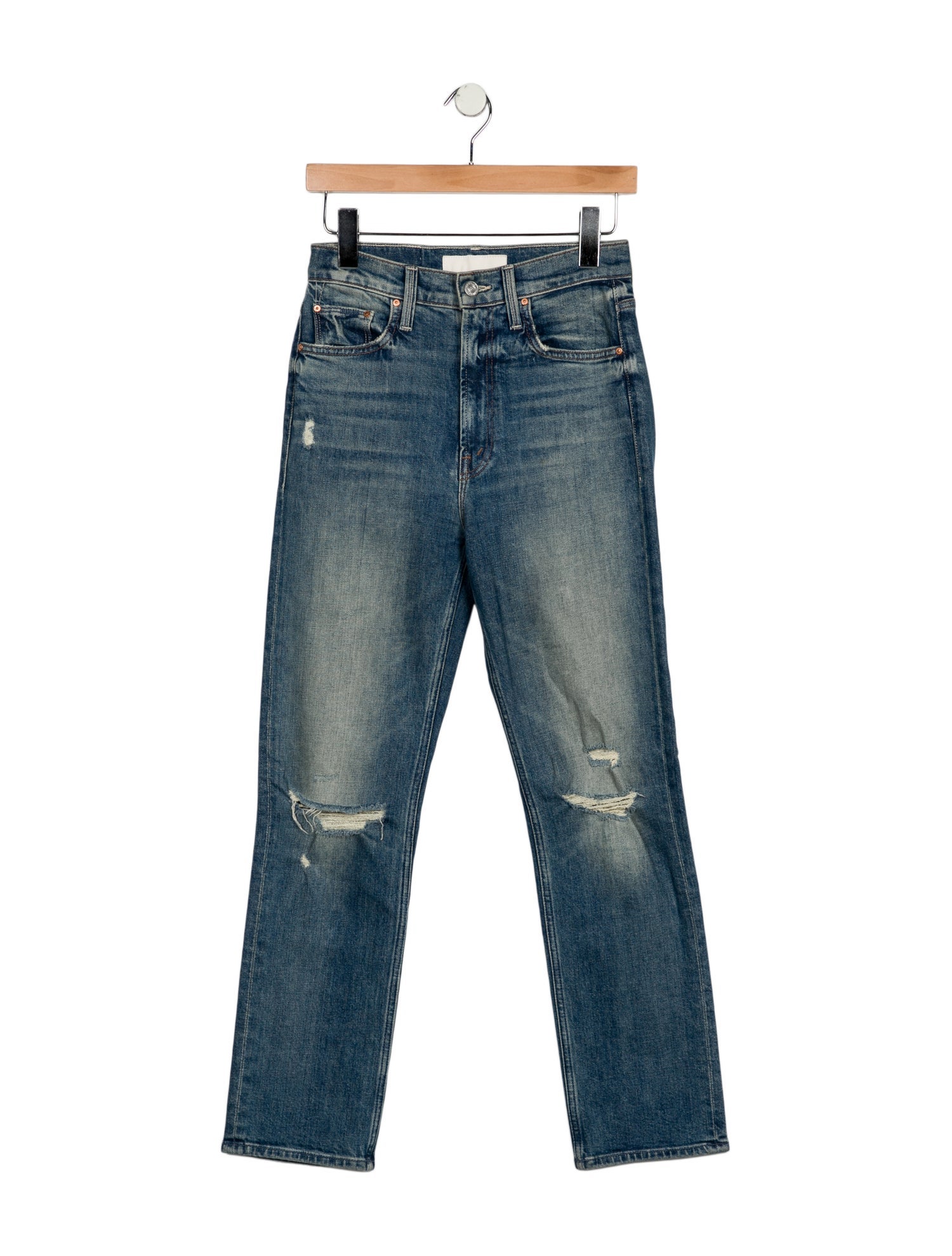 Mother High-Rise Straight Leg Jeans