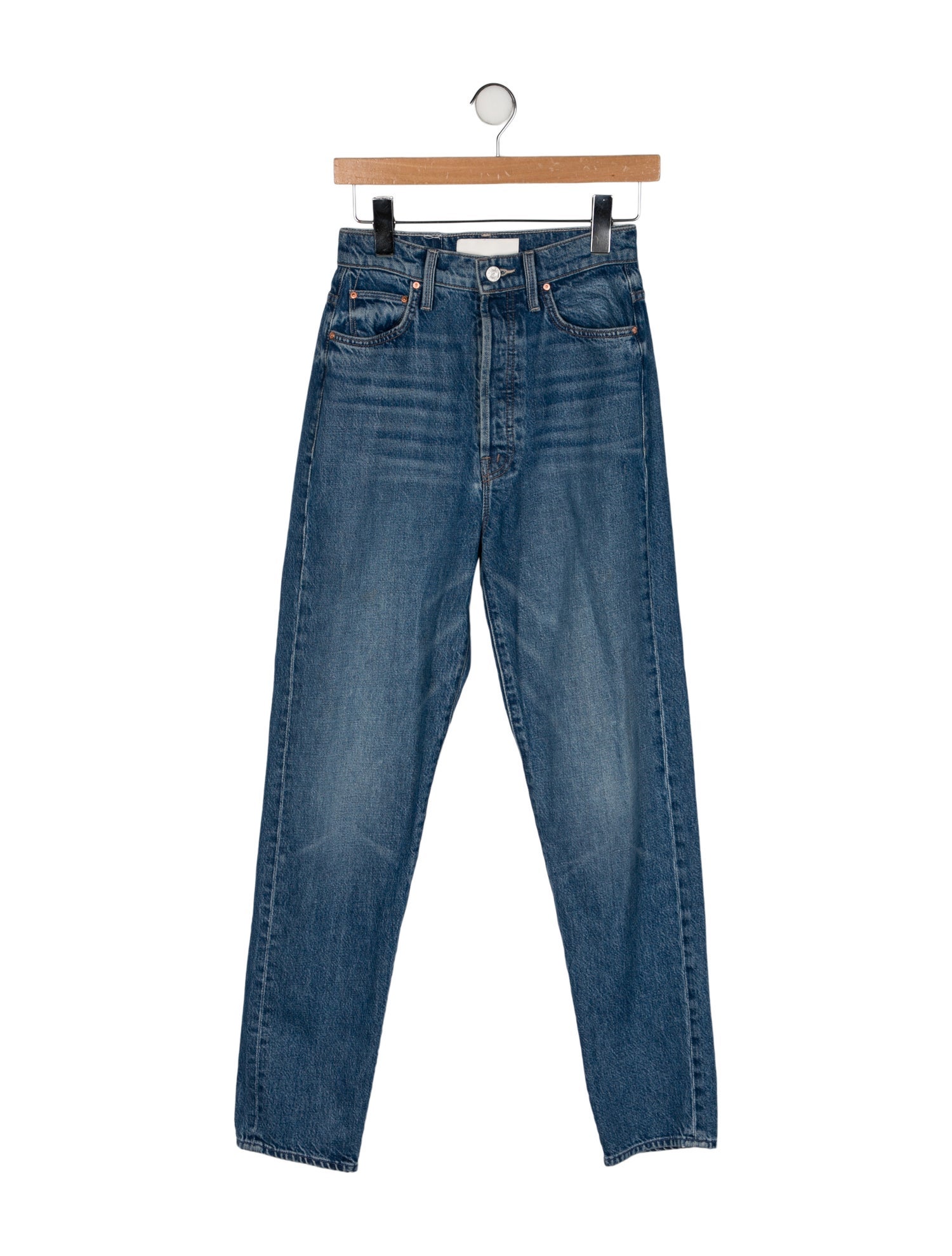 Mother High-Rise Straight Leg Jeans