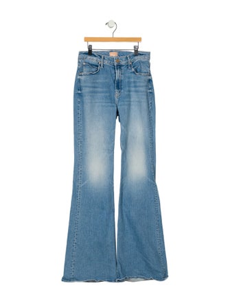 Mother Mid-Rise Wide Leg Jeans