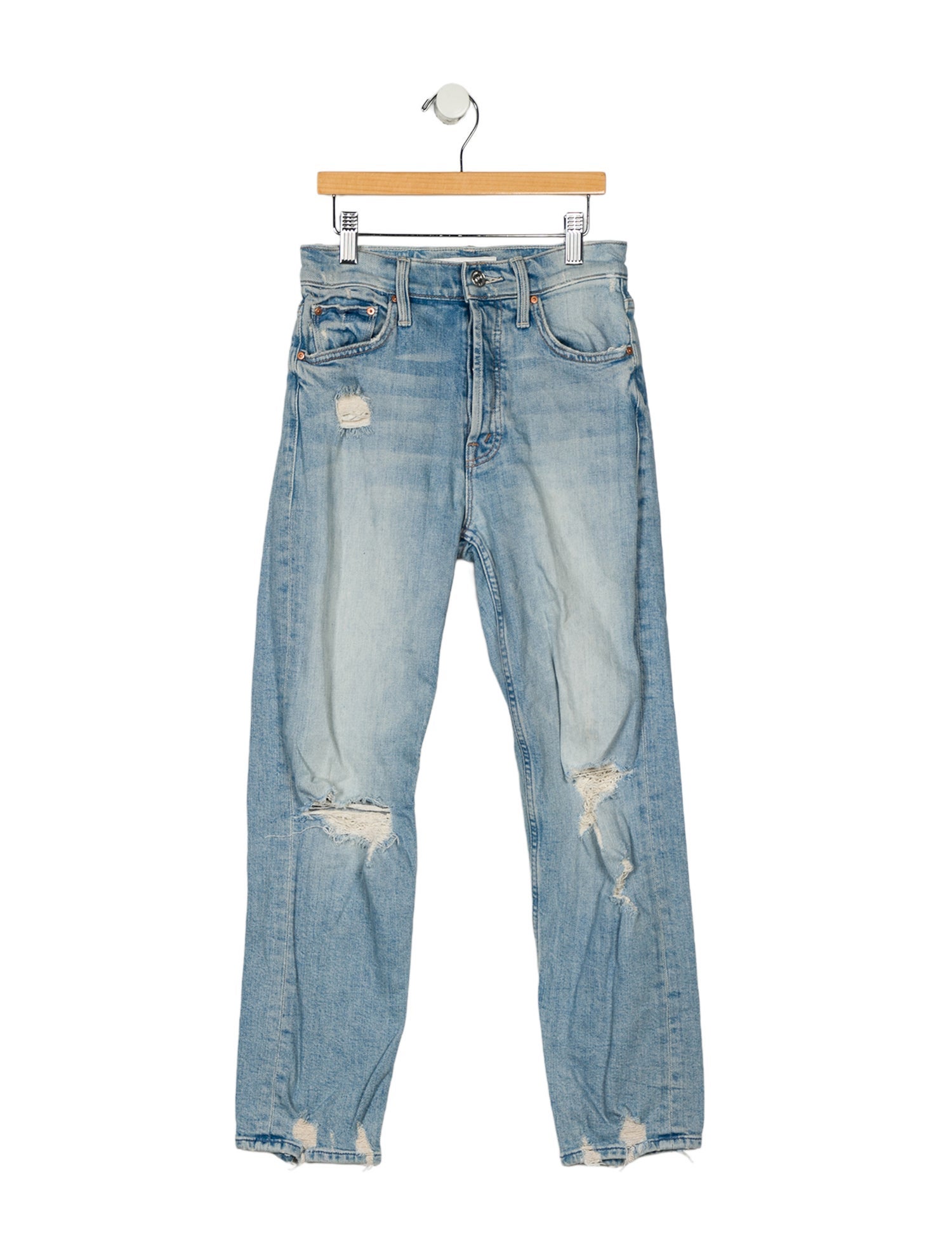 Mother Mid-Rise Skinny Leg Jeans