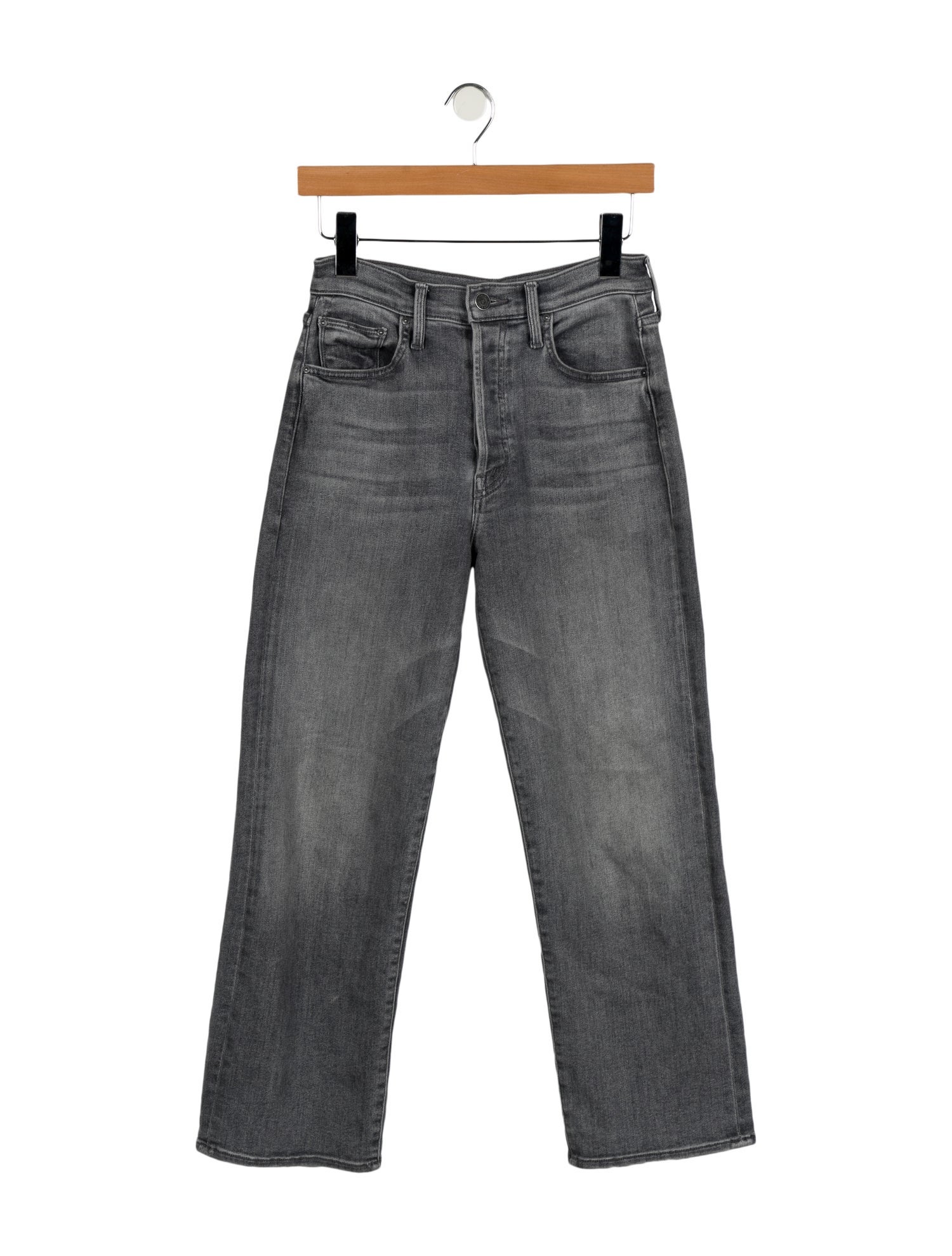 Mother Mid-Rise Straight Leg Jeans