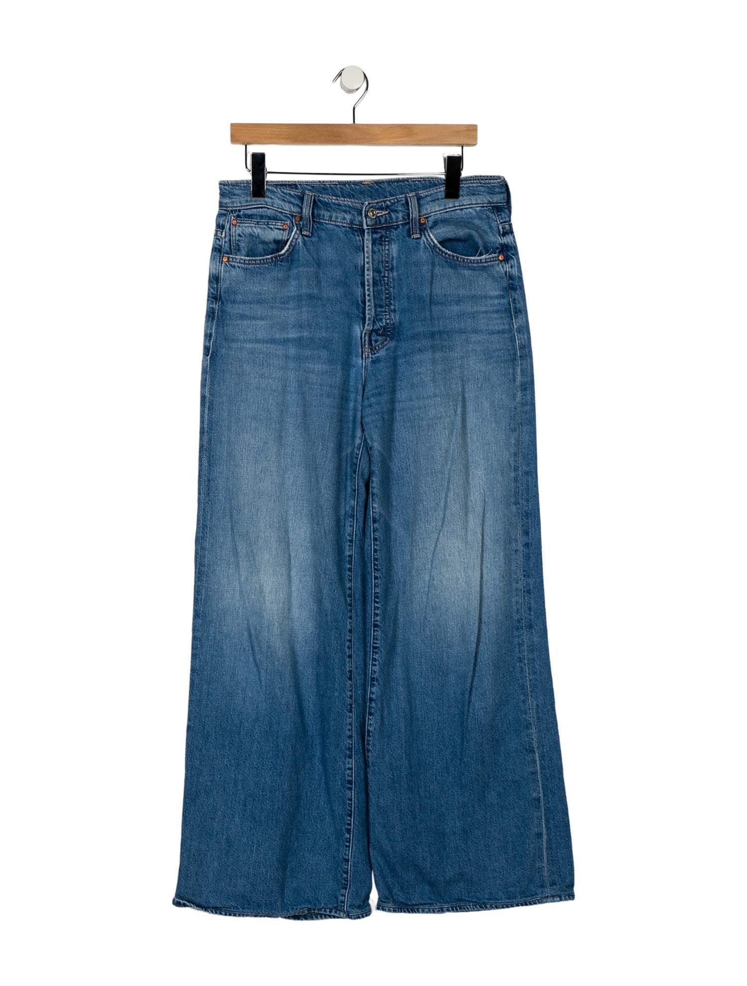 Mother High-Rise Wide Leg Jeans