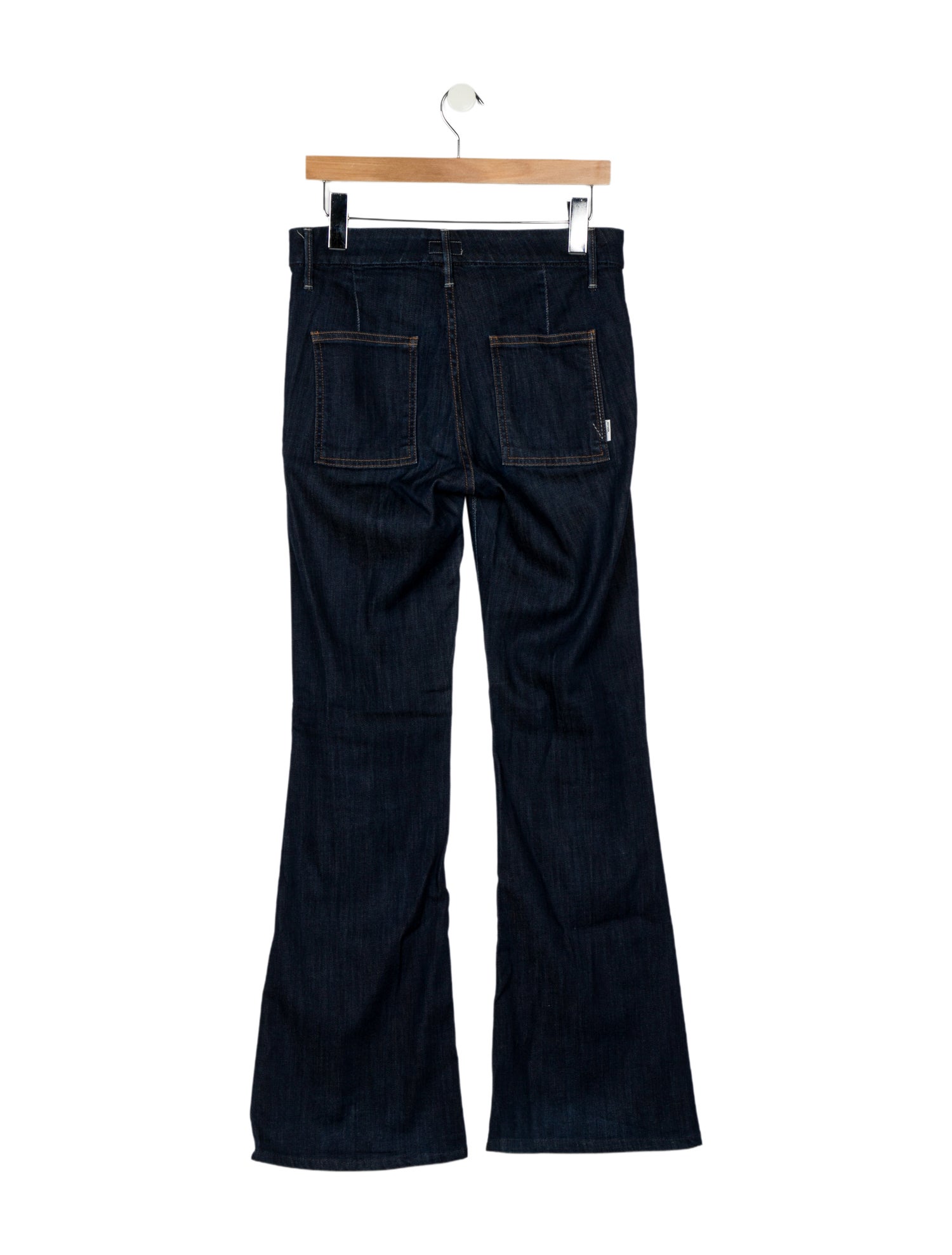Mother Mid-Rise Wide Leg Jeans