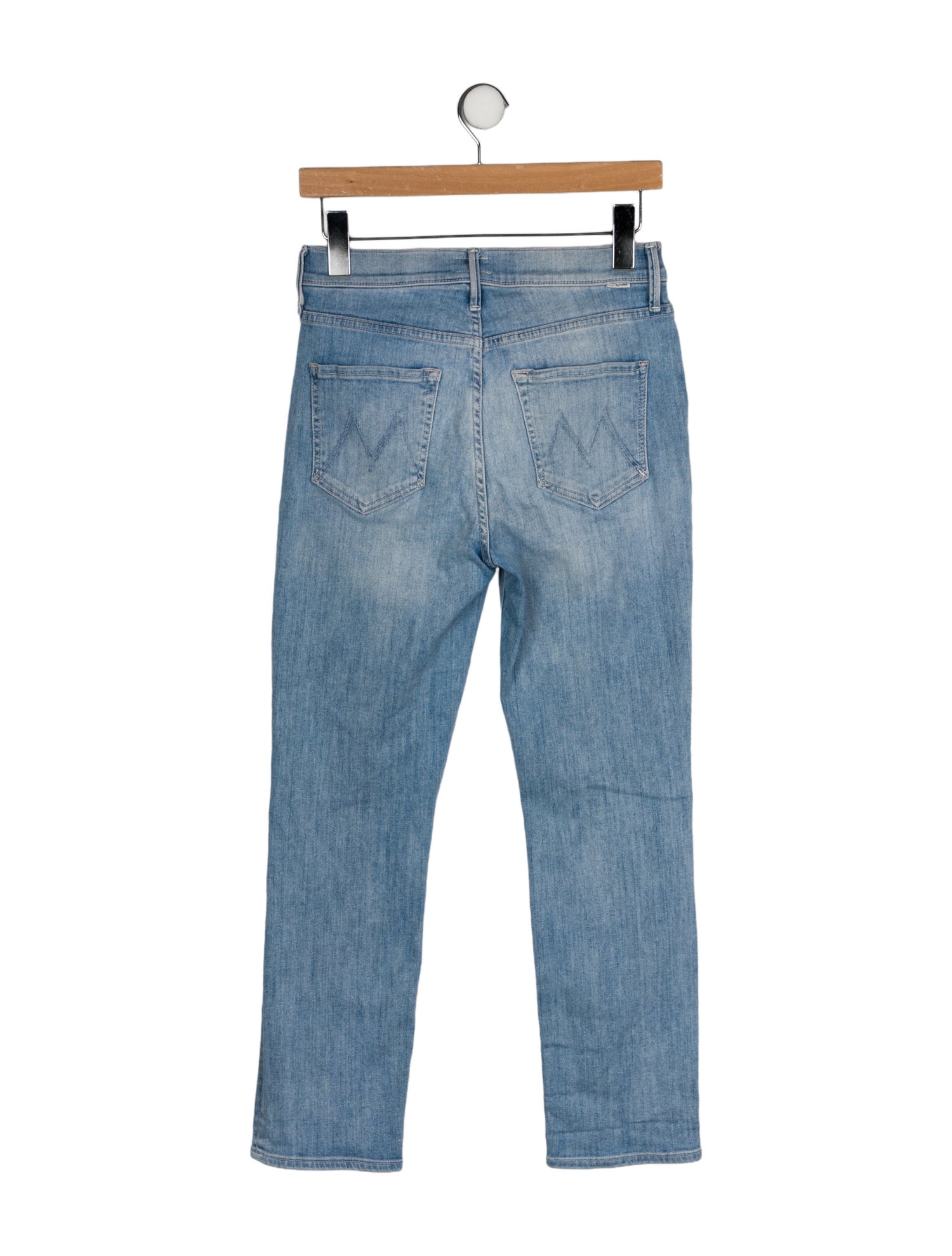 Mother Mid-Rise Straight Leg Jeans