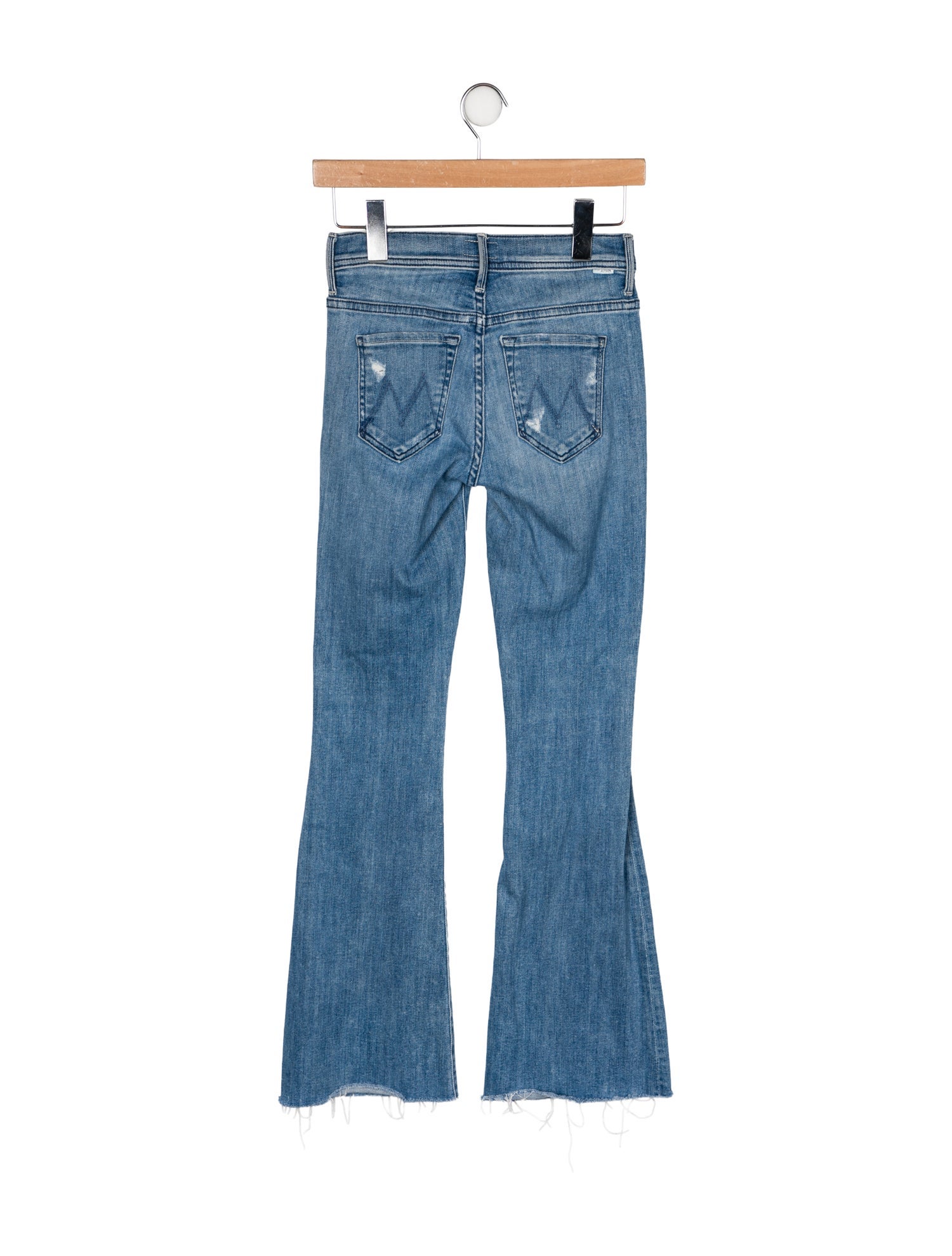 Mother Mid-Rise Wide Leg Jeans