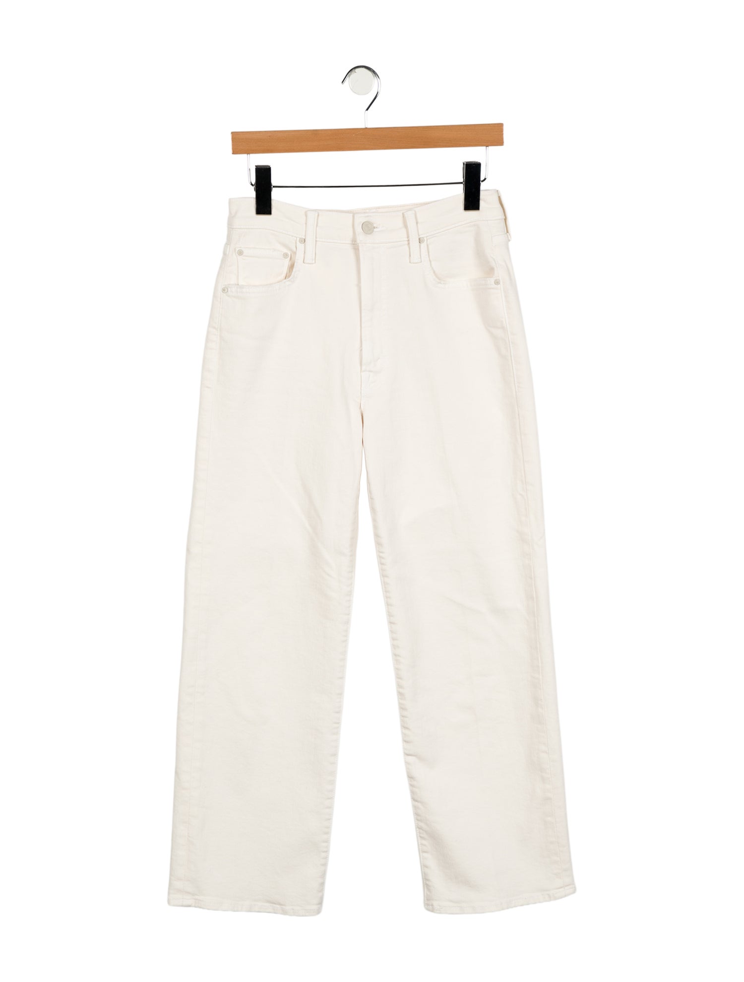 Mother Mid-Rise Wide Leg Jeans