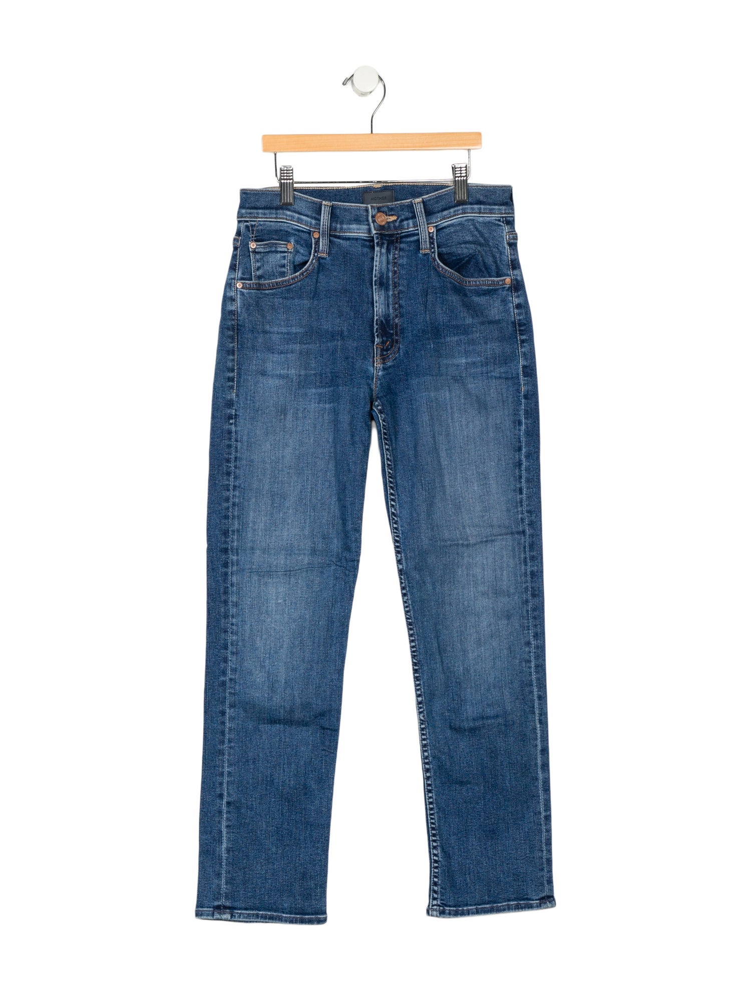 Mother Mid-Rise Skinny Leg Jeans