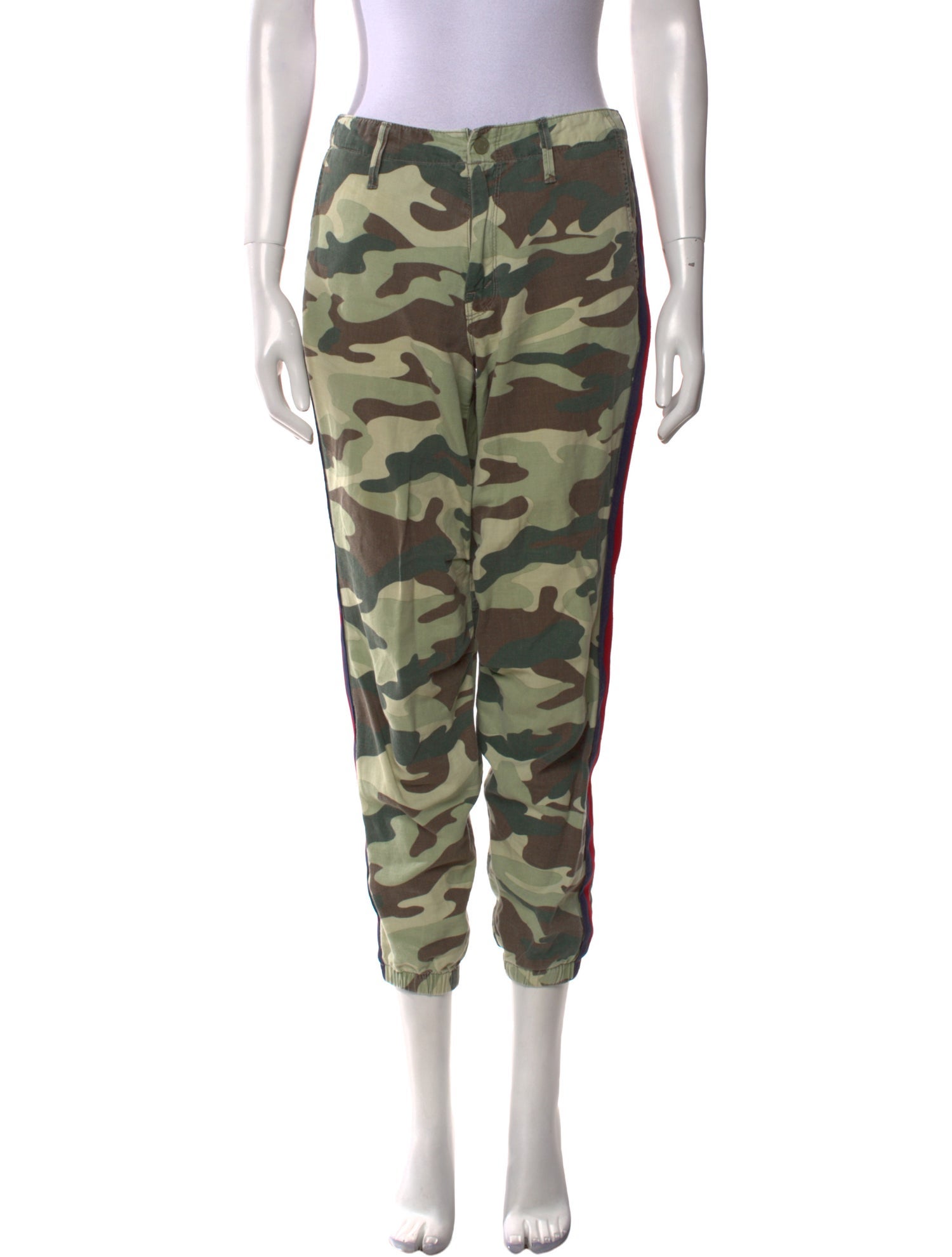Mother Camouflage Print Skinny Leg Pants