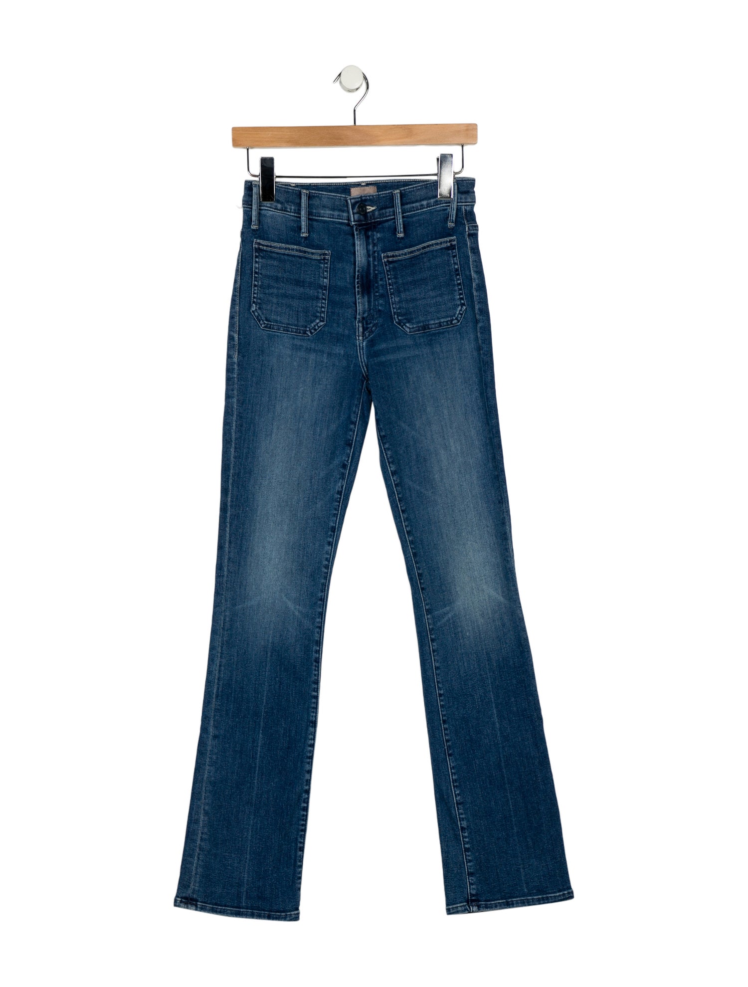 Mother Mid-Rise Straight Leg Jeans