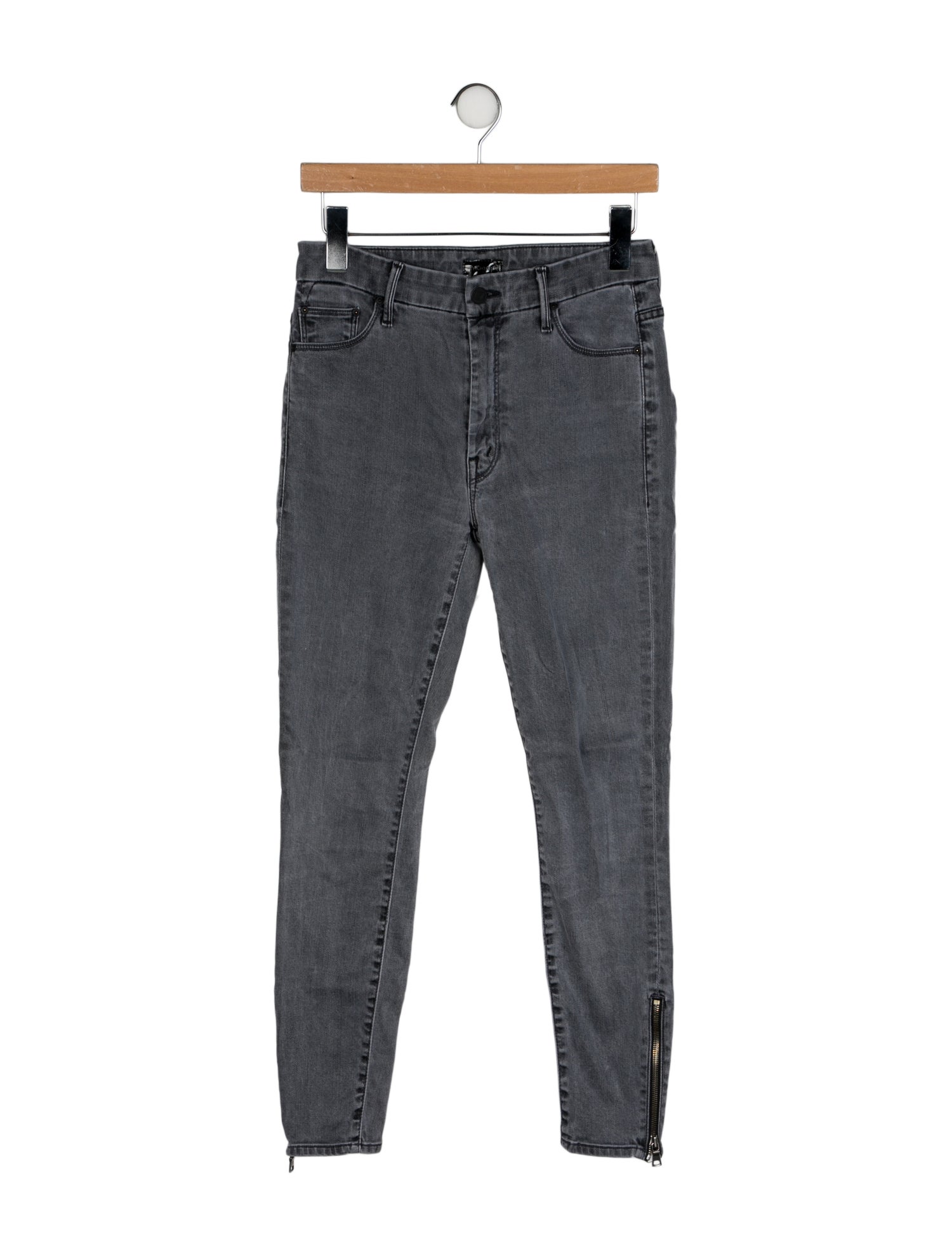 Mother Mid-Rise Skinny Leg Jeans
