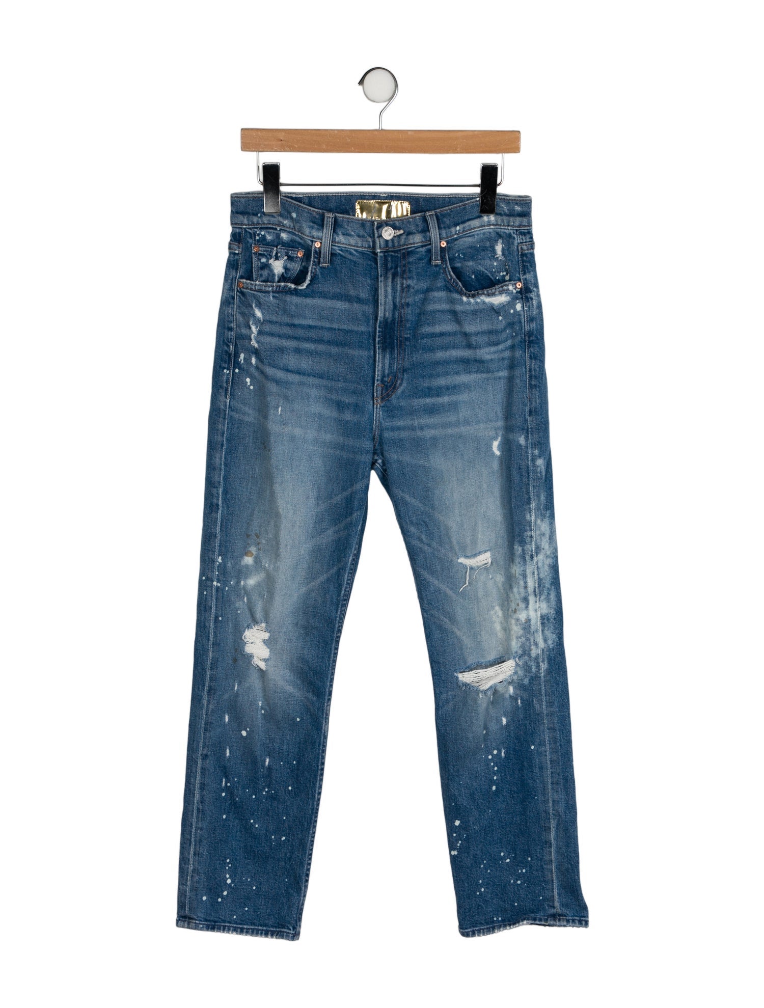 Mother High-Rise Straight Leg Jeans